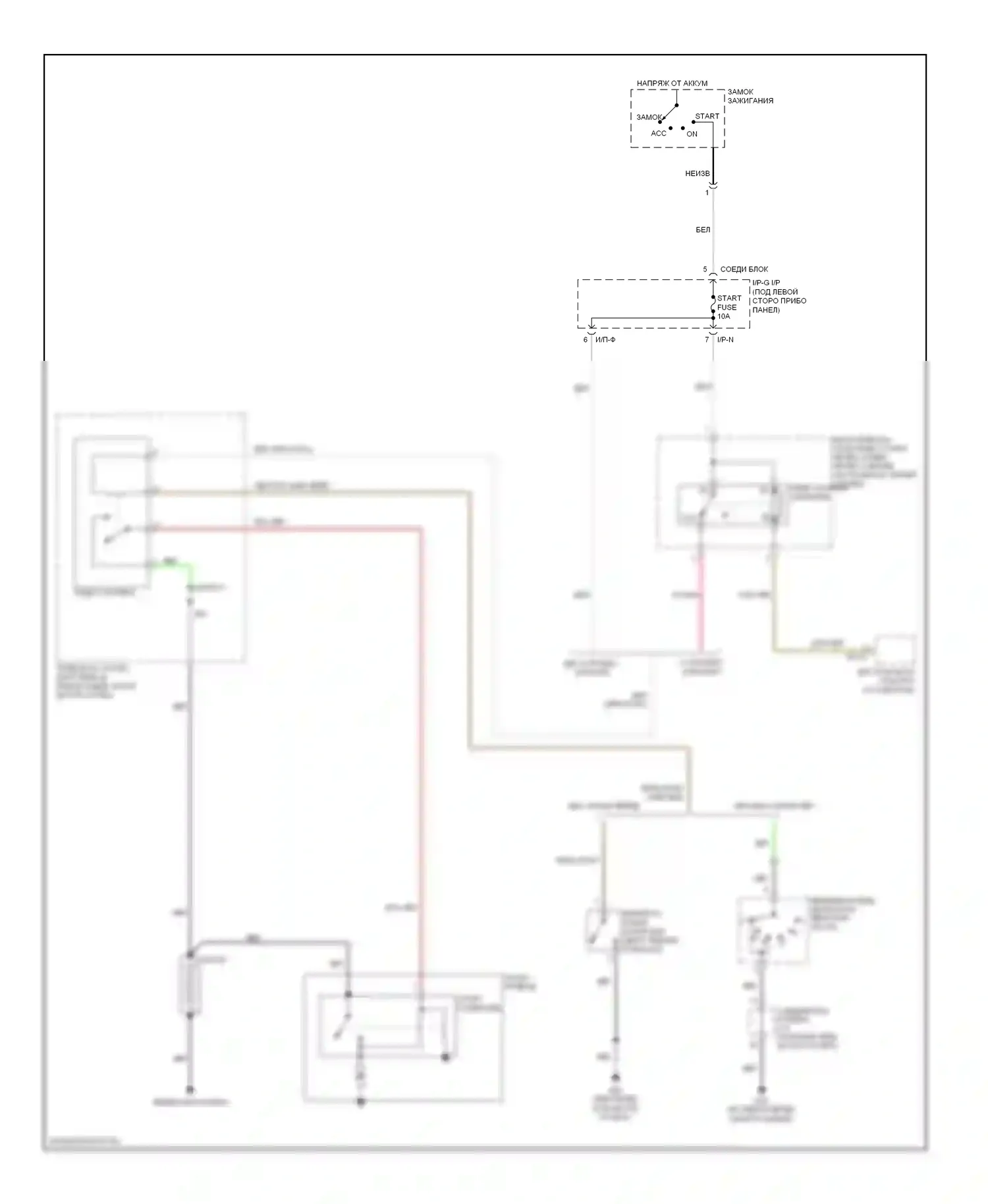 Rio Kia II (2005-2009): Электросхема стартера 