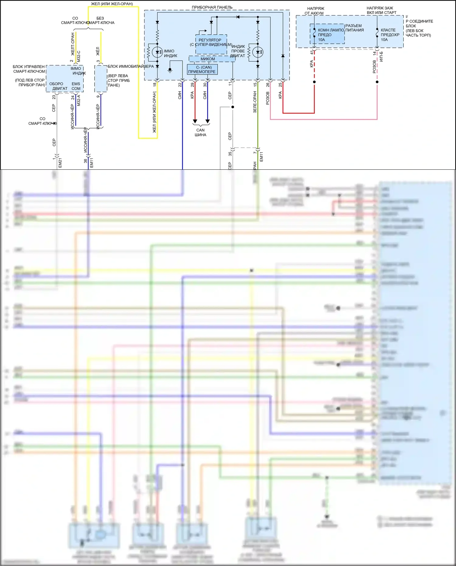 Rio Kia III рестайлинг (2015-2017): Электросхема двигателя 1.6l, электросхема управления mfi, автоматическая коробка передач (7 из 7) 