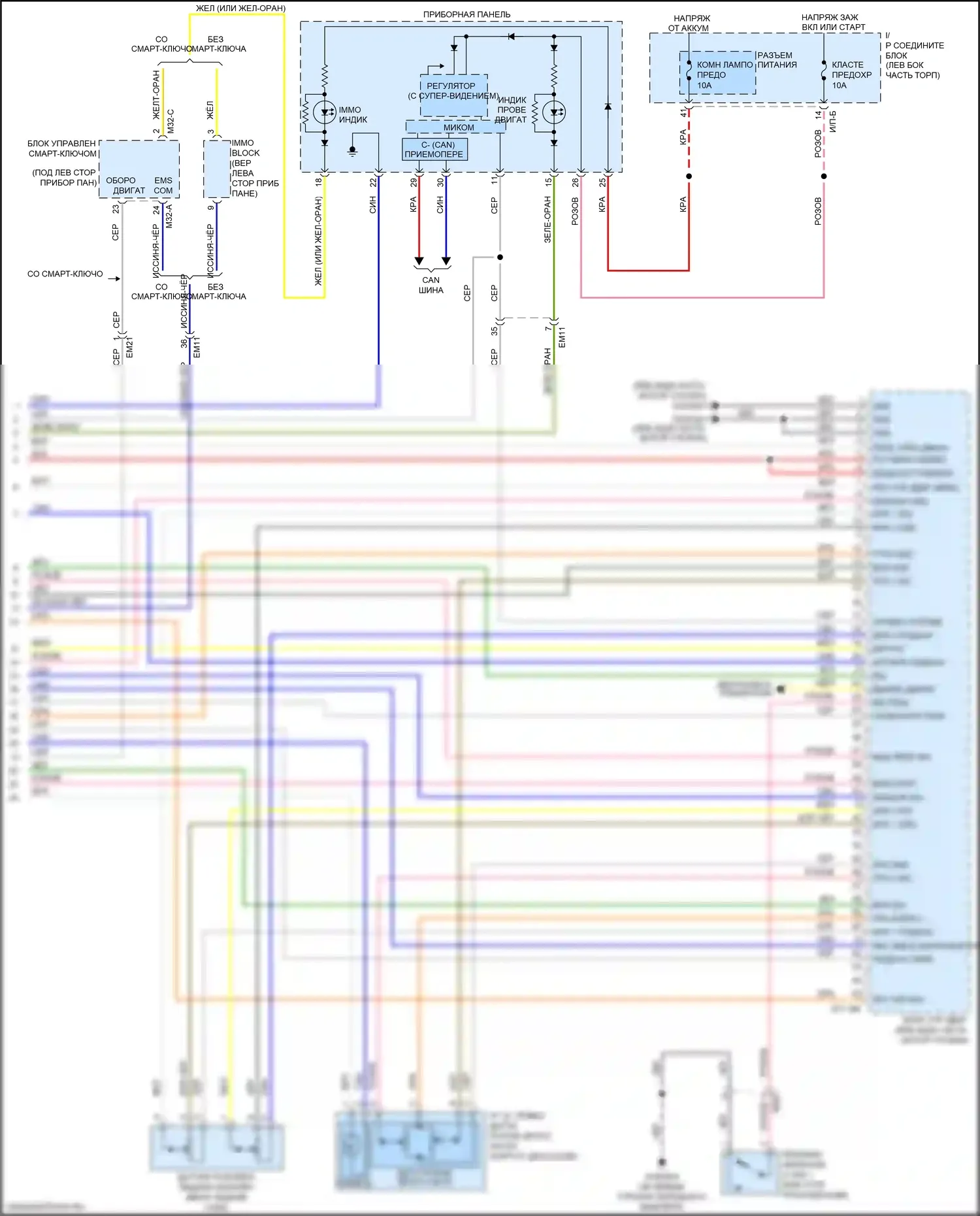 Rio Kia III рестайлинг (2015-2017): Электросхема двигателя 1.6l, электросхема управления mfi, ручной коробки передач (5 из 5) 