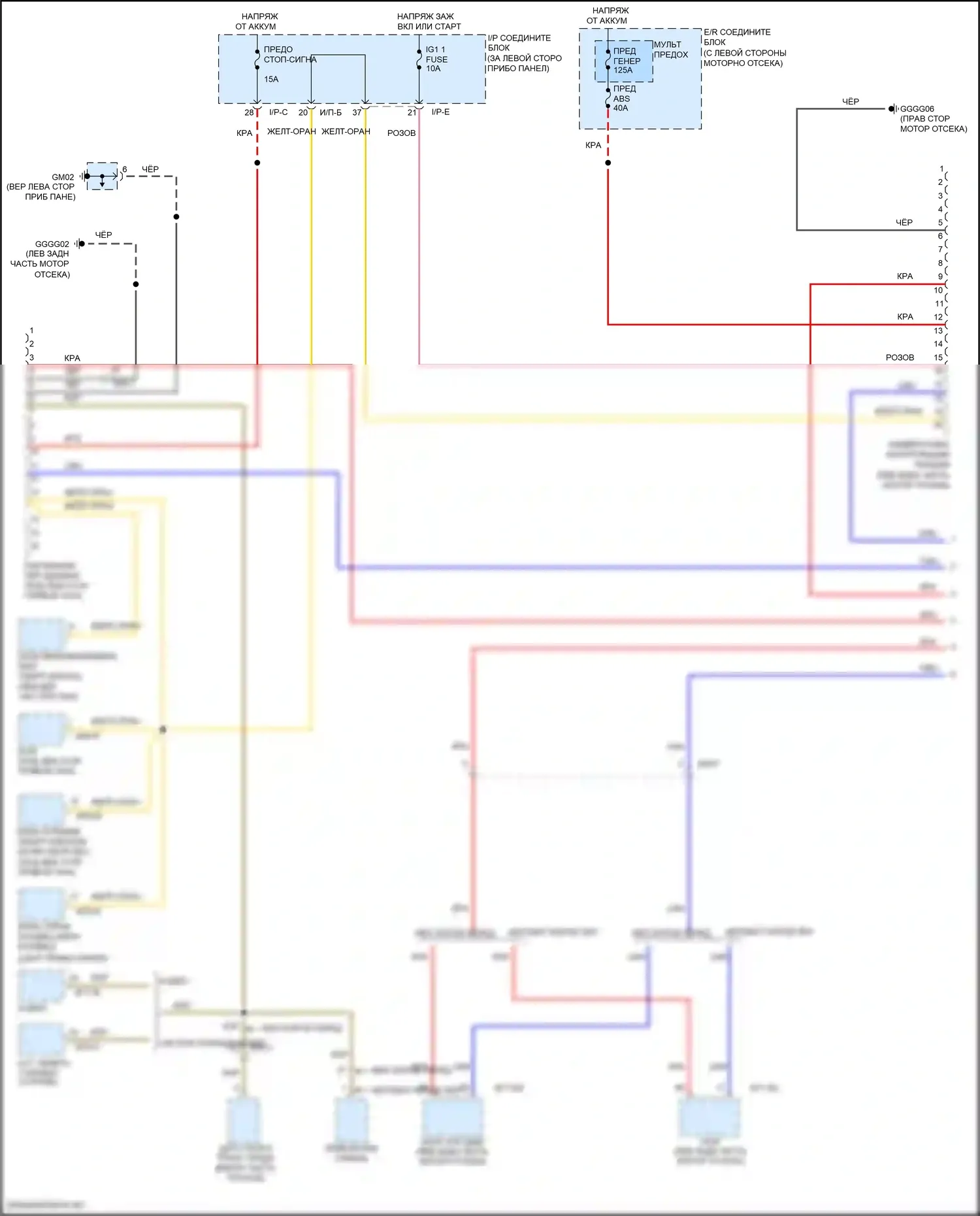 Rio Kia III (2011-2015): Can шина электросхема (1 из 2) 