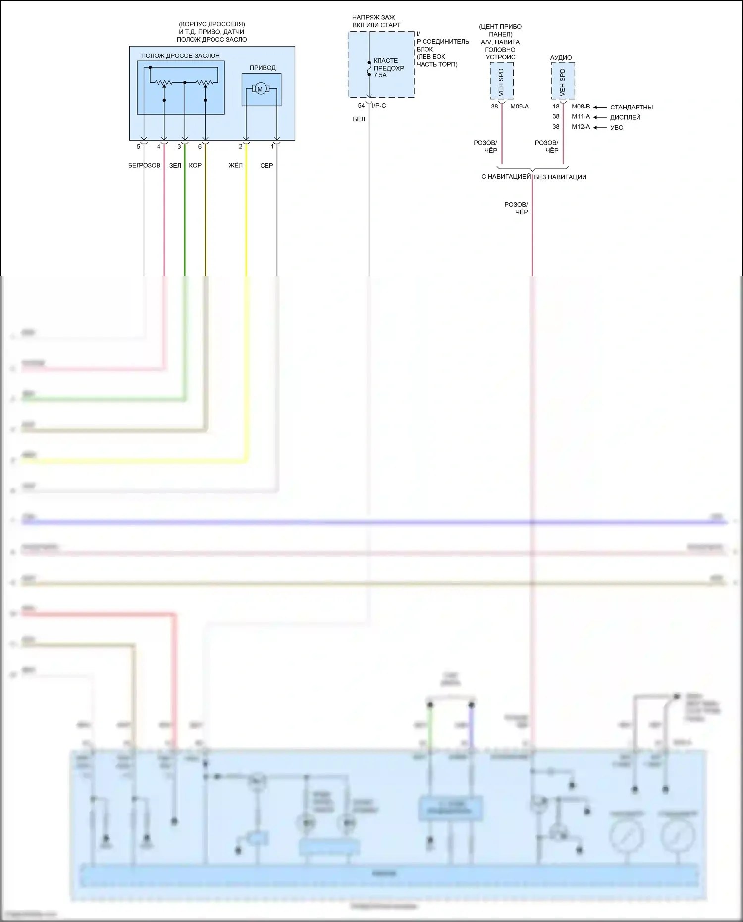 Rio Kia IV рестайлинг (2020-2024): Электросхема круиз-контроля (2 из 3) 