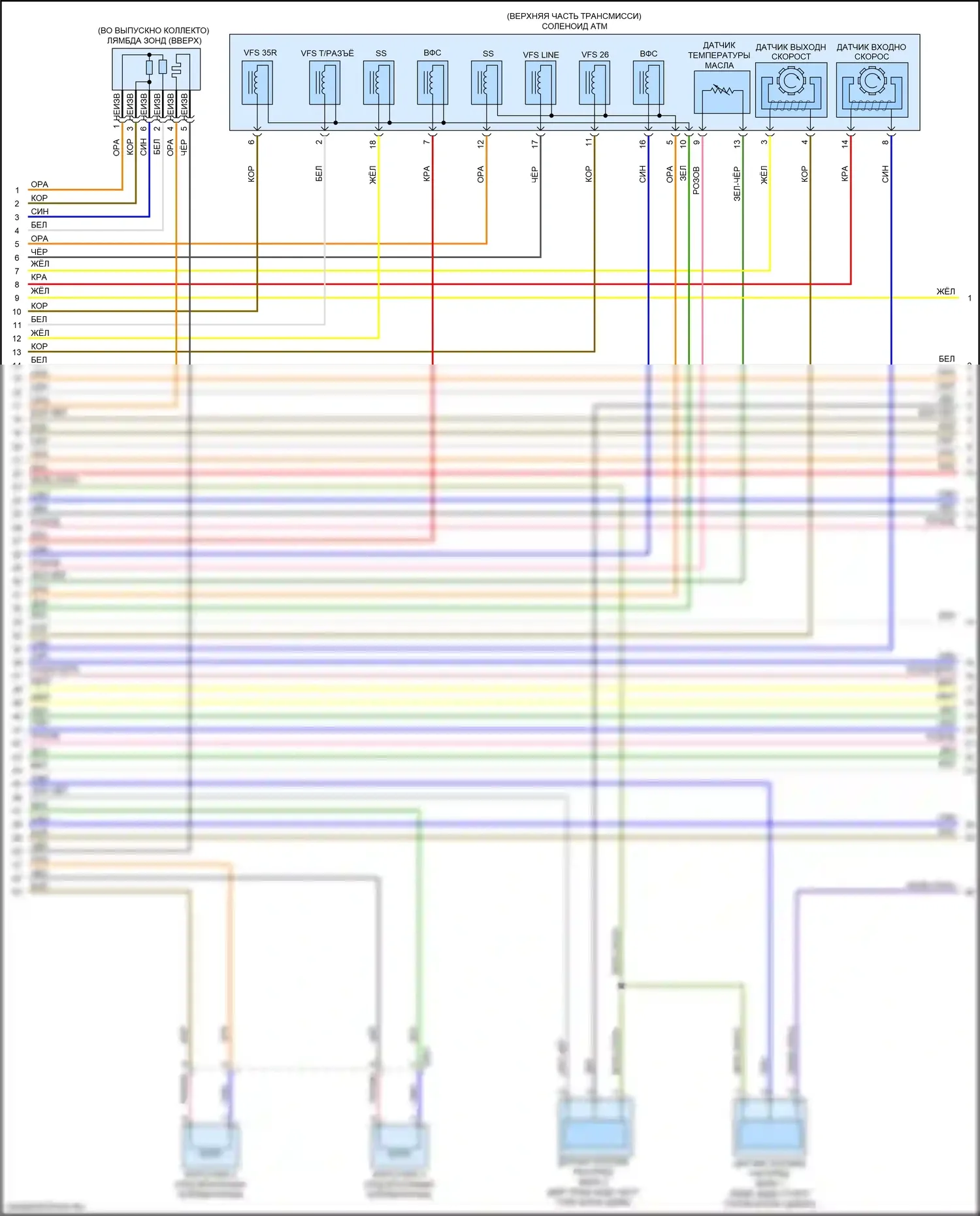 Rio Kia IV (2017-2020): Электросхема двигателя 1.6л, автомат коробки передач (5 из 7) 
