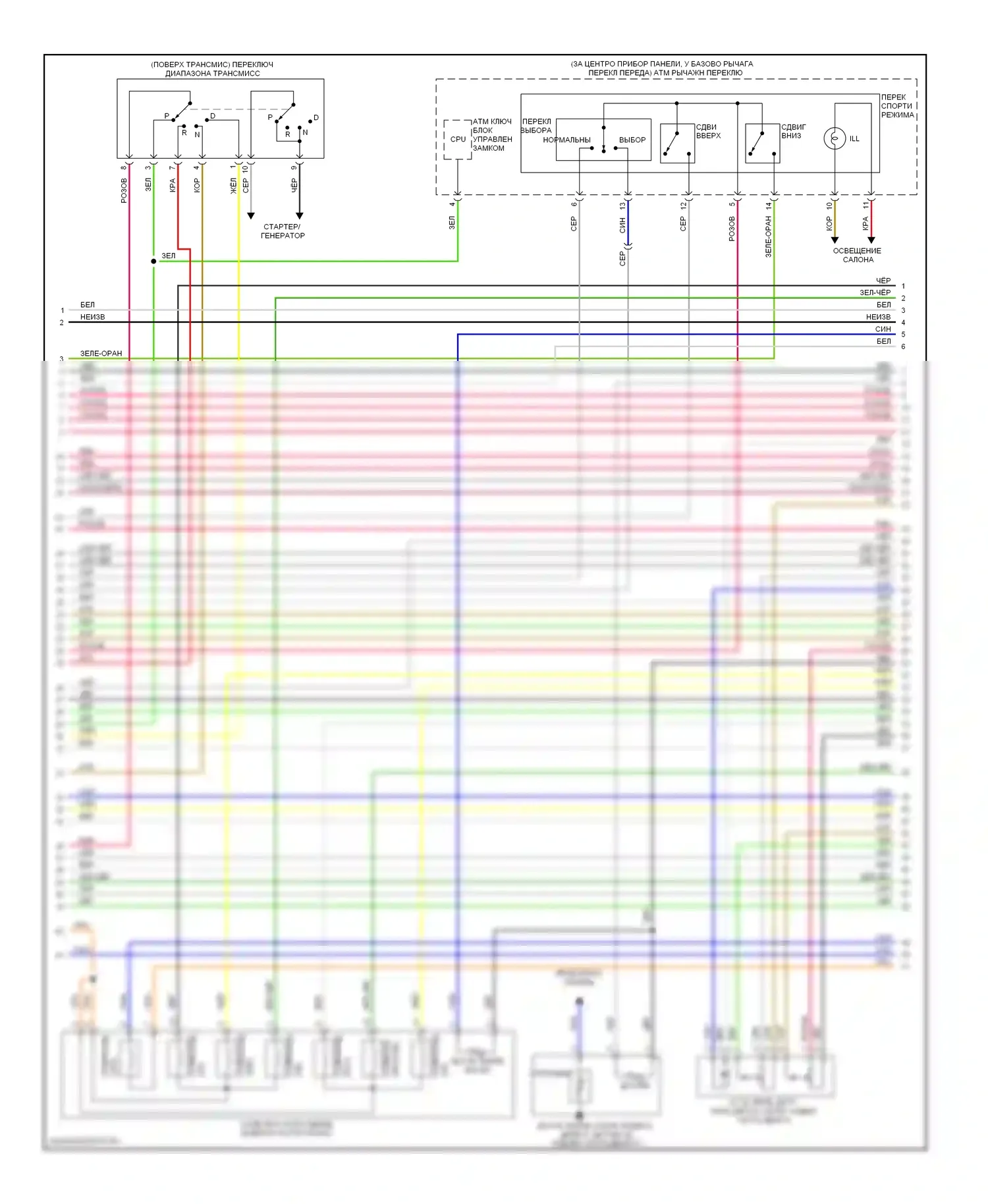 Sedona Kia II (2005-2010): Электросхема двигателя 3.8l (4 из 5) 