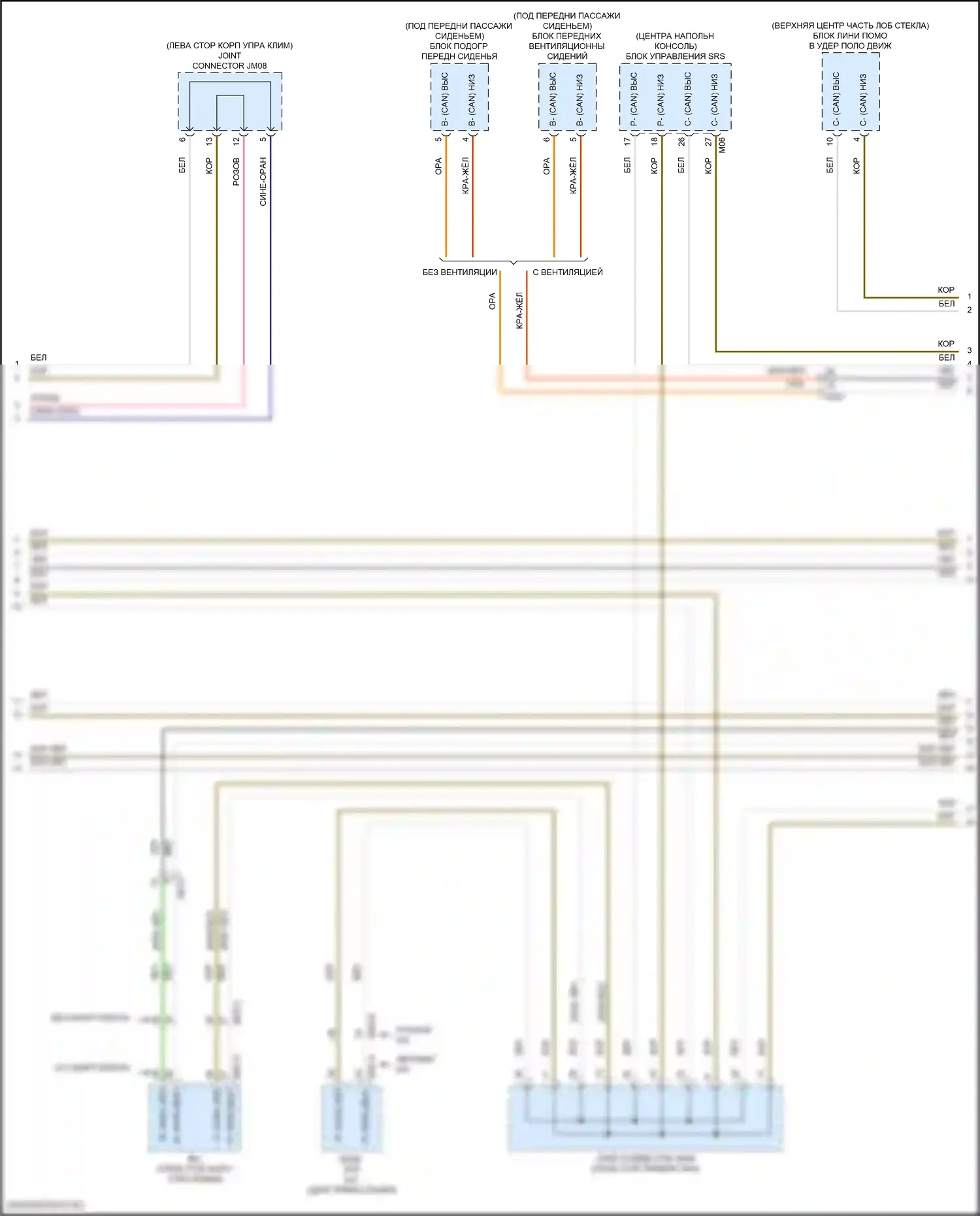 Seltos Kia I рестайлинг (2022-2024): Can шина электросхема (2 из 5) 