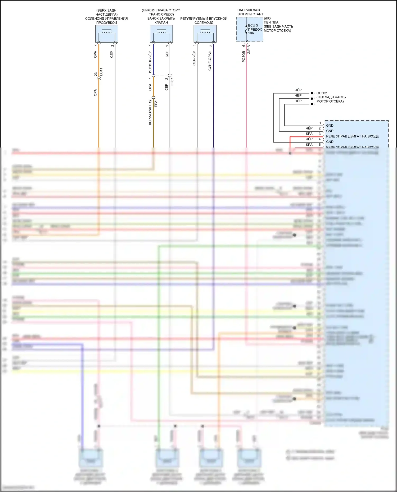 Seltos Kia I рестайлинг (2022-2024): Электросхема двигателя 2.0l (7 из 7) 