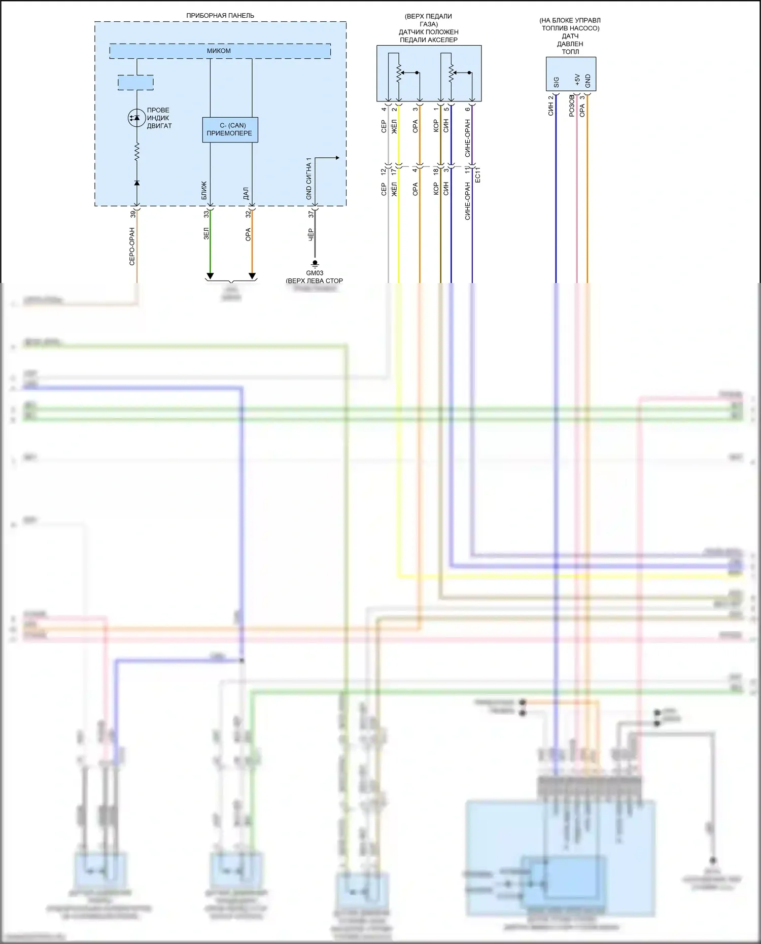 Sorento Prime Kia III рестайлинг (2017-2020): Электросхема двигателя 3.3l (2 из 9) 