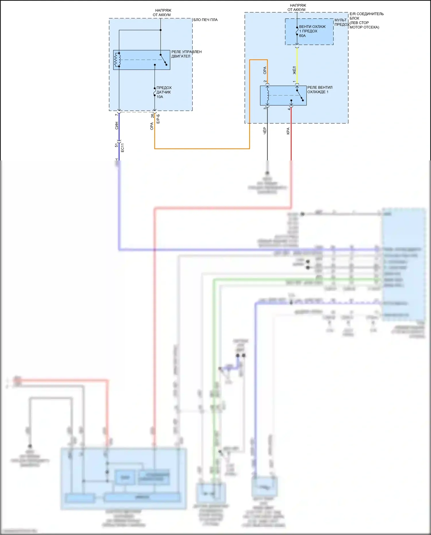 Sorento Prime Kia III рестайлинг (2017-2020): Электросхема климат контроля (4 из 4) 
