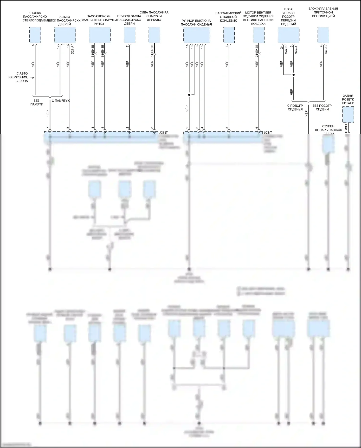 Sorento Prime Kia III рестайлинг (2017-2020): Электросхема разводки массы (5 из 6) 