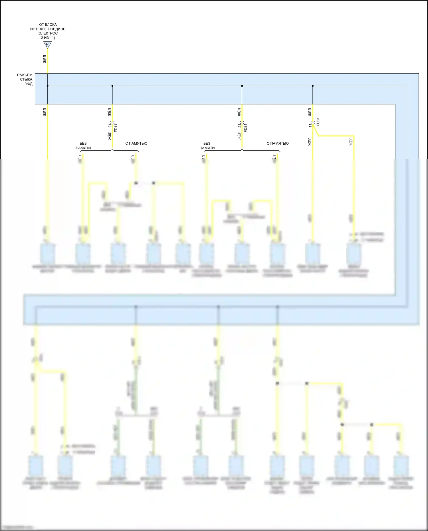 Sorento Prime Kia III (2014-2017): Электросхема блока предохранителей реле (9 из 11) 