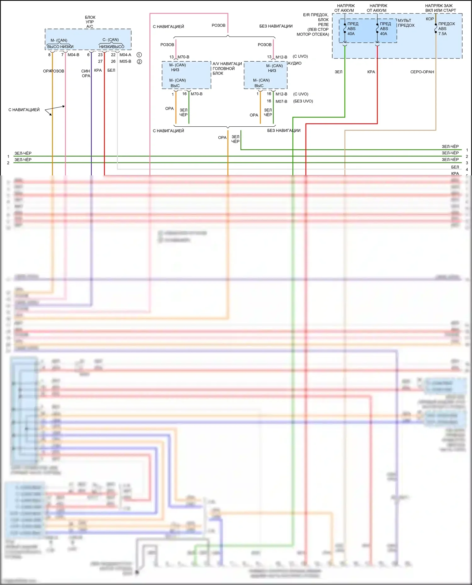 Sorento Prime Kia III (2014-2017): Can шина электросхема (2 из 3) 