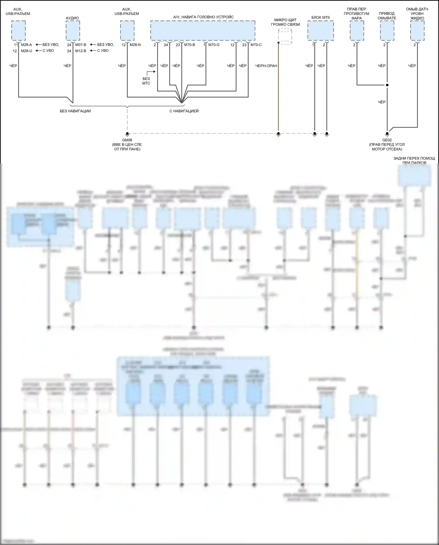 Sorento Prime Kia III (2014-2017): Электросхема точек подключения масс (2 из 5) 