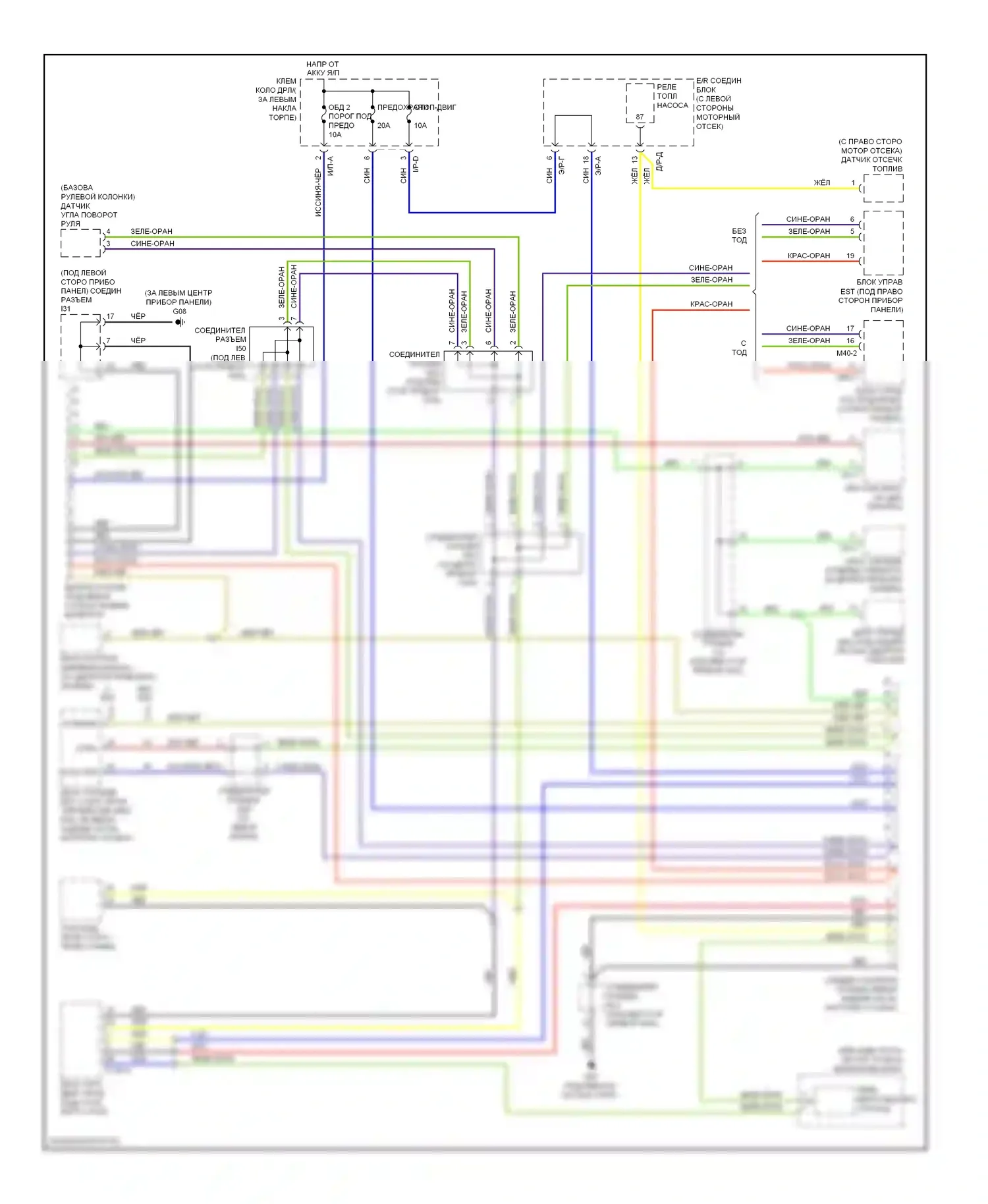 Sorento Kia I рестайлинг (2006-2011): Can шина электросхема 