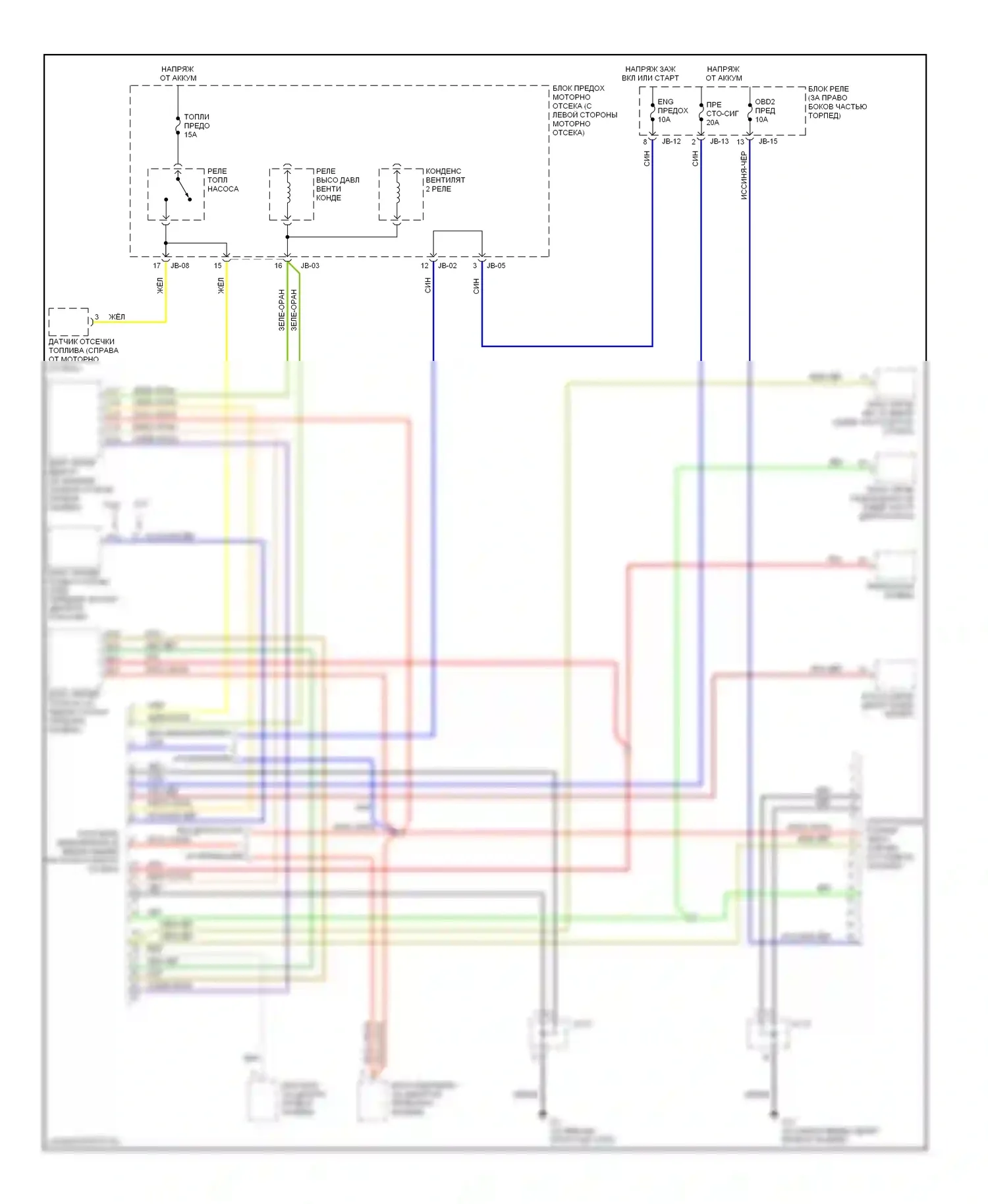Sorento Kia I (2002-2006): Can шина электросхема 