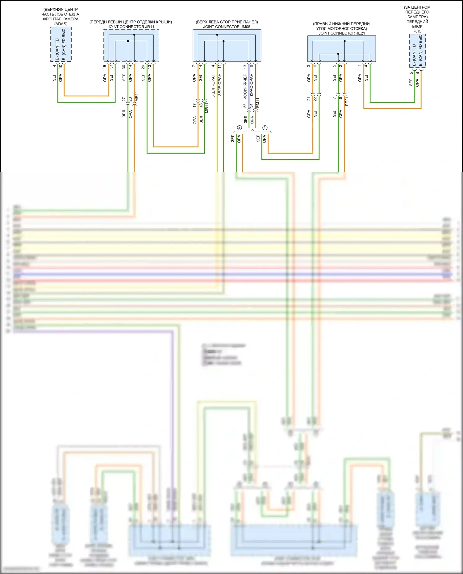 Sorento Kia IV рестайлинг (2023-2024): Can шина электросхема, гибридная (2 из 6) 