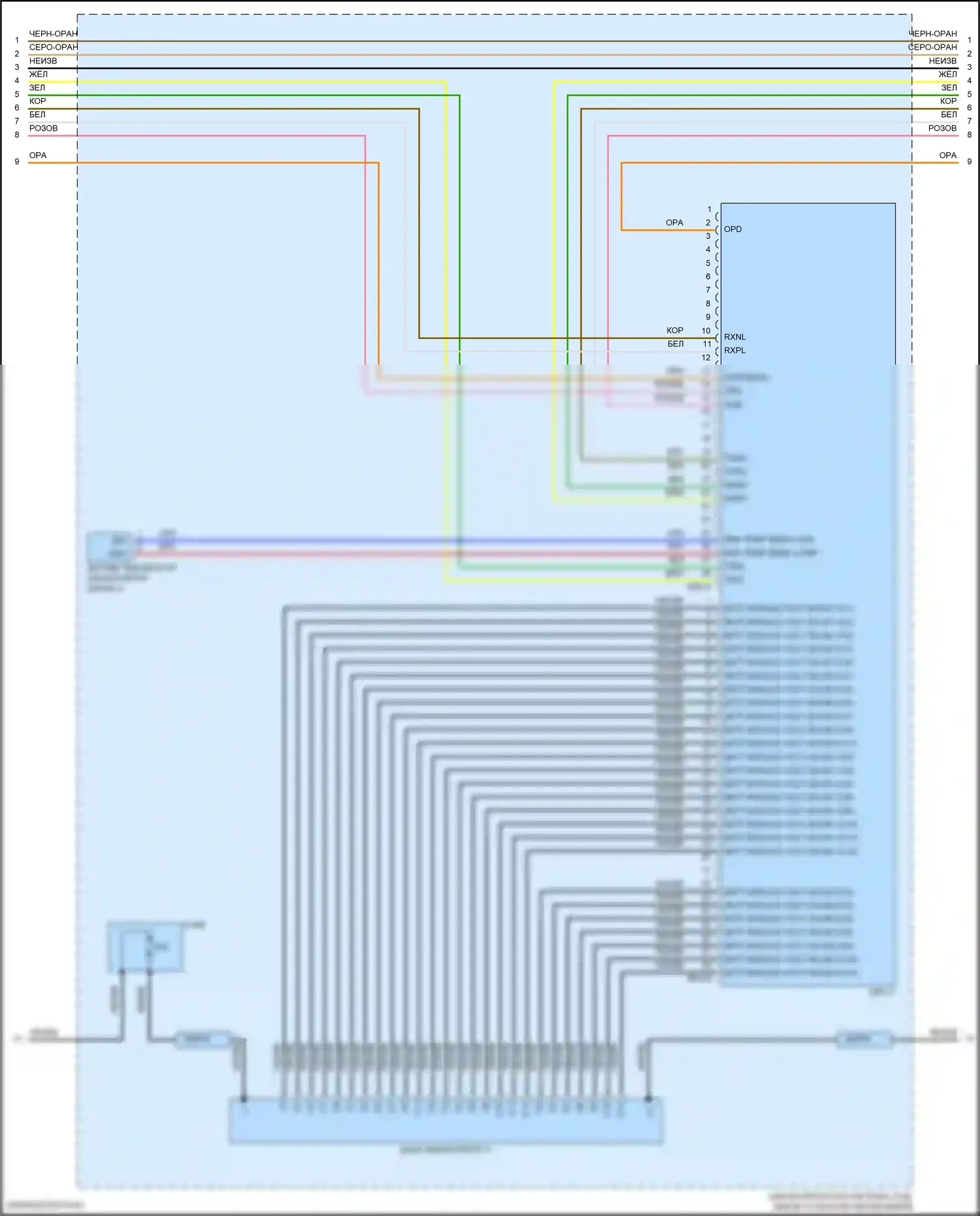 Sorento Kia IV рестайлинг (2023-2024): Электросхема двигателя 1.6l turbo plug-in hybrid, электросхема гибридного управления (11 из 12) 