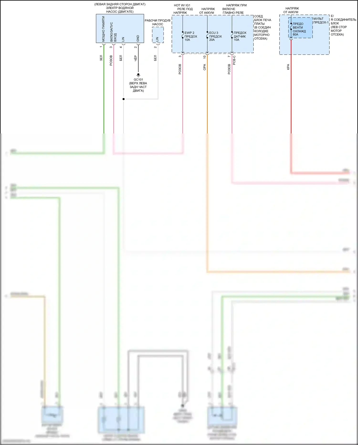 Sorento Kia IV рестайлинг (2023-2024): 1,6-литровый турбо-подключаемый гибрид, электросхема климат контроля (6 из 7) 