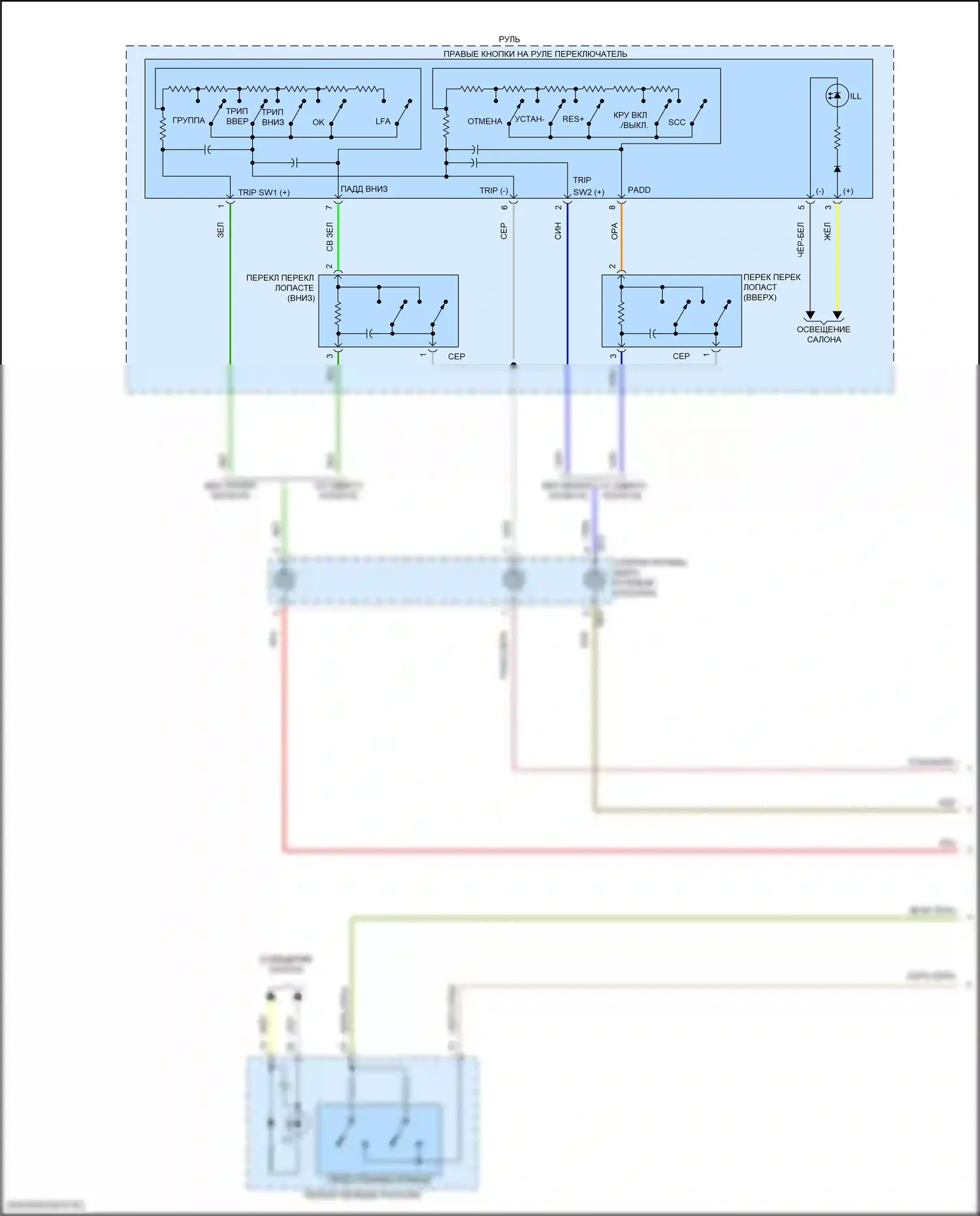 Sorento Kia IV рестайлинг (2023-2024): 2,5л турбо, электросхема автоматической коробки передач (2 из 3) 