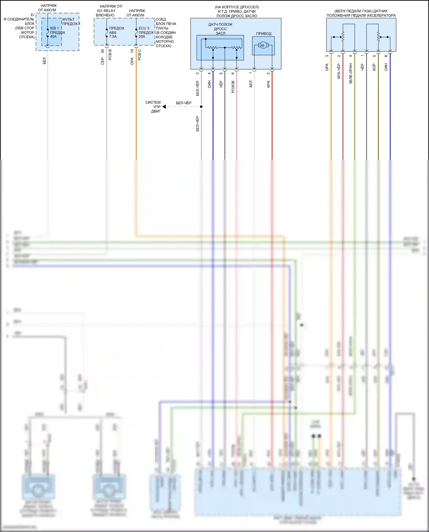 Sorento Kia IV рестайлинг (2023-2024): Электросхема круиз-контроля, гибридная (2 из 3) 