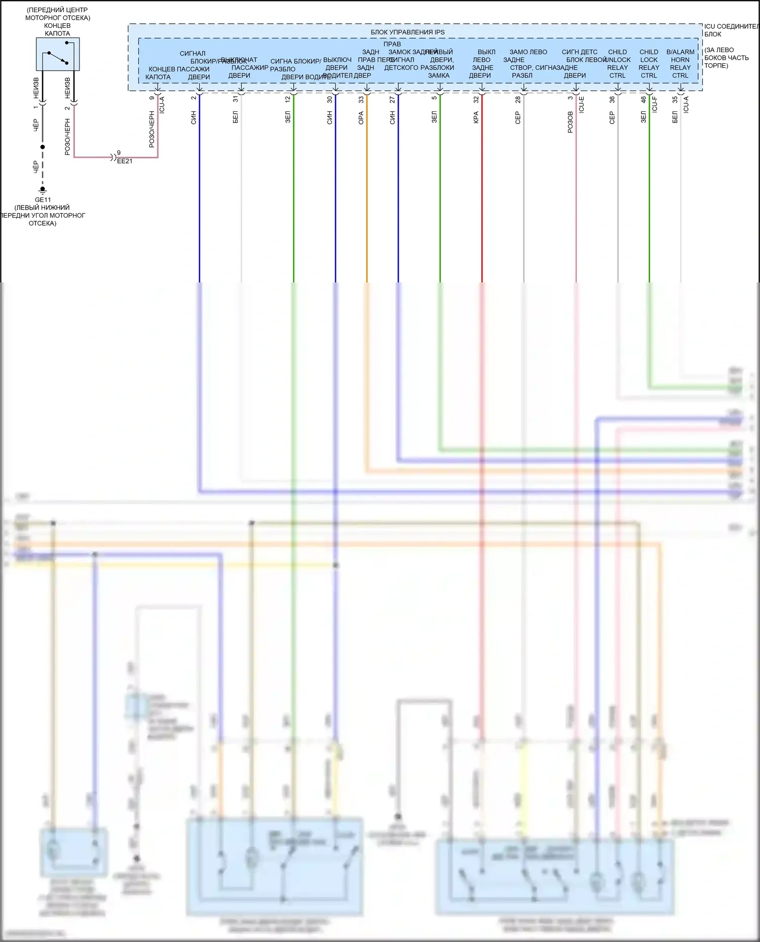 Sorento Kia IV рестайлинг (2023-2024): Электросхема с защитой от взлома, гибридная (2 из 3) 