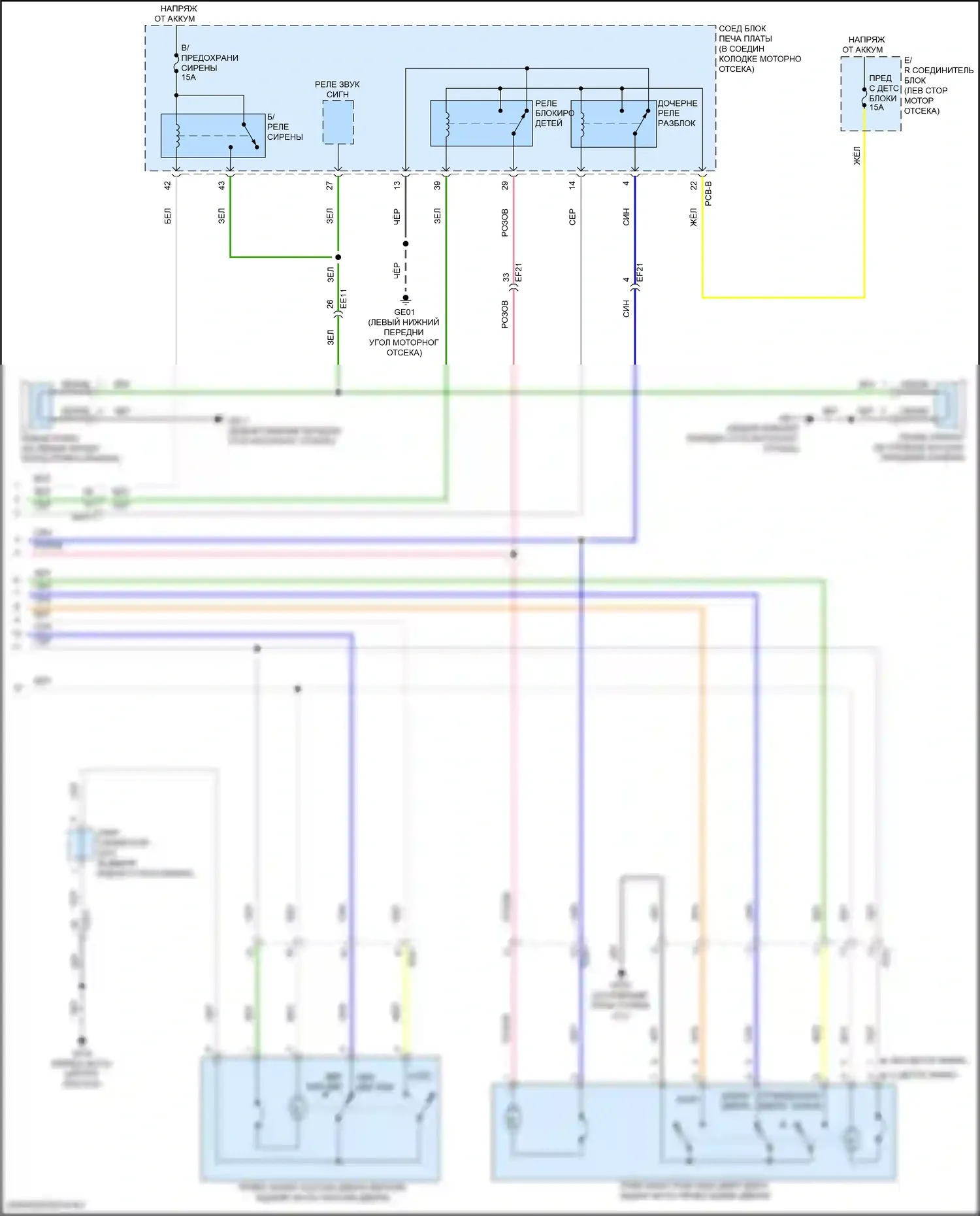 Sorento Kia IV рестайлинг (2023-2024): Электросхема с защитой от взлома, гибридная (3 из 3) 
