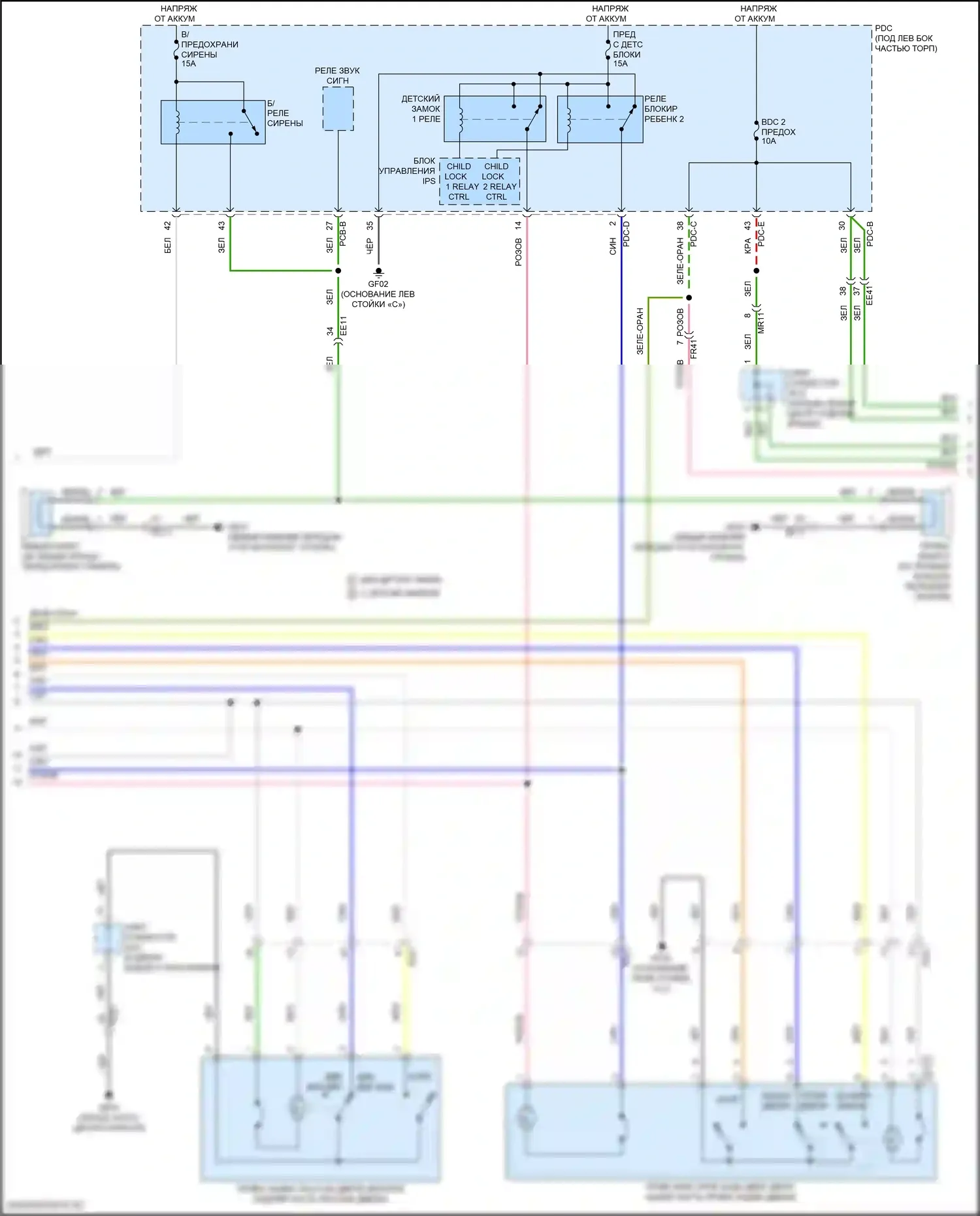 Sorento Kia IV рестайлинг (2023-2024): Электросхема с защитой от взлома, за исключением гибридной (3 из 4) 
