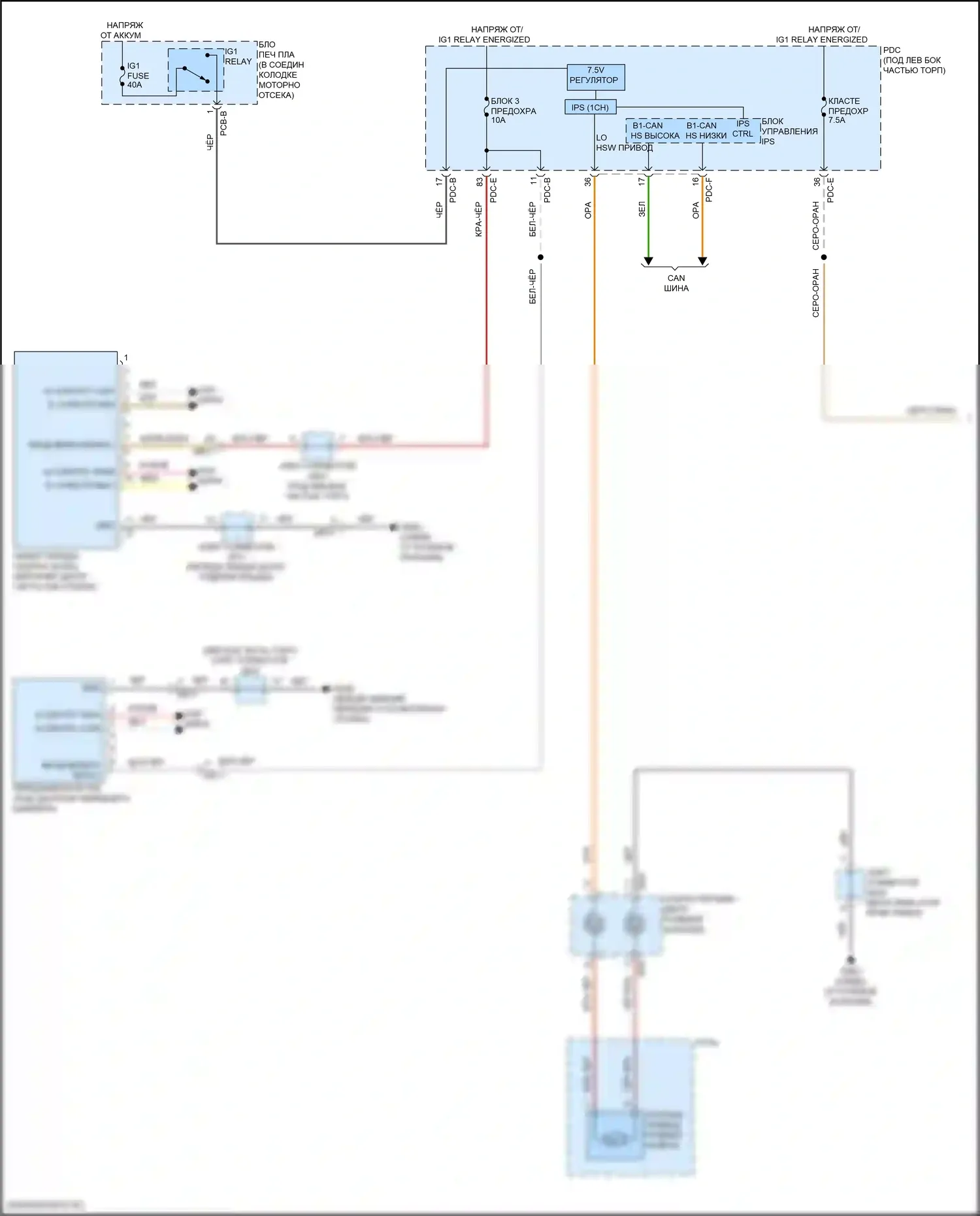 Sorento Kia IV рестайлинг (2023-2024): Электросхема камеры переднего обзора (1 из 2) 