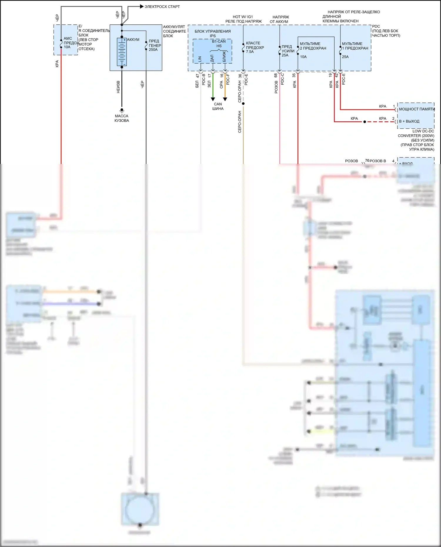 Sorento Kia IV рестайлинг (2023-2024): 2,5л турбо, электросхема генератора 