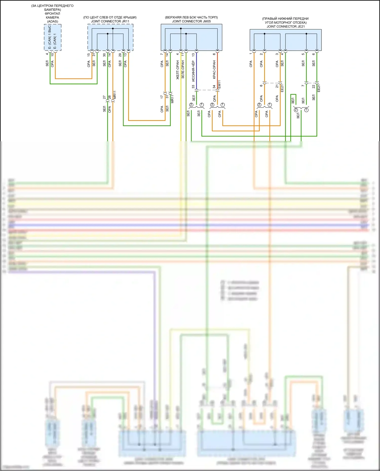 Sorento Kia IV (2020-2024): Can шина электросхема, гибридная (2 из 5) 