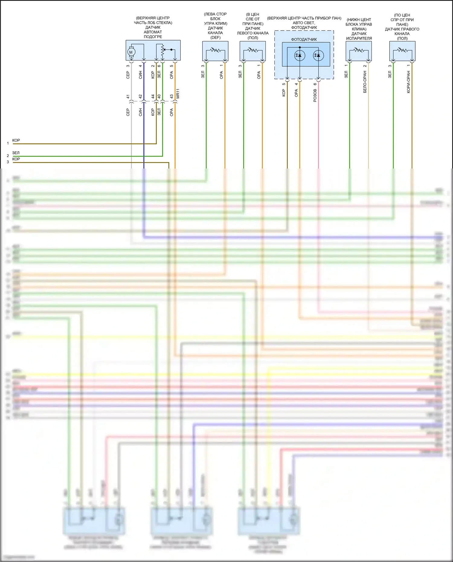 Sorento Kia IV (2020-2024): Электросхема климат контроля, гибрид (3 из 6) 