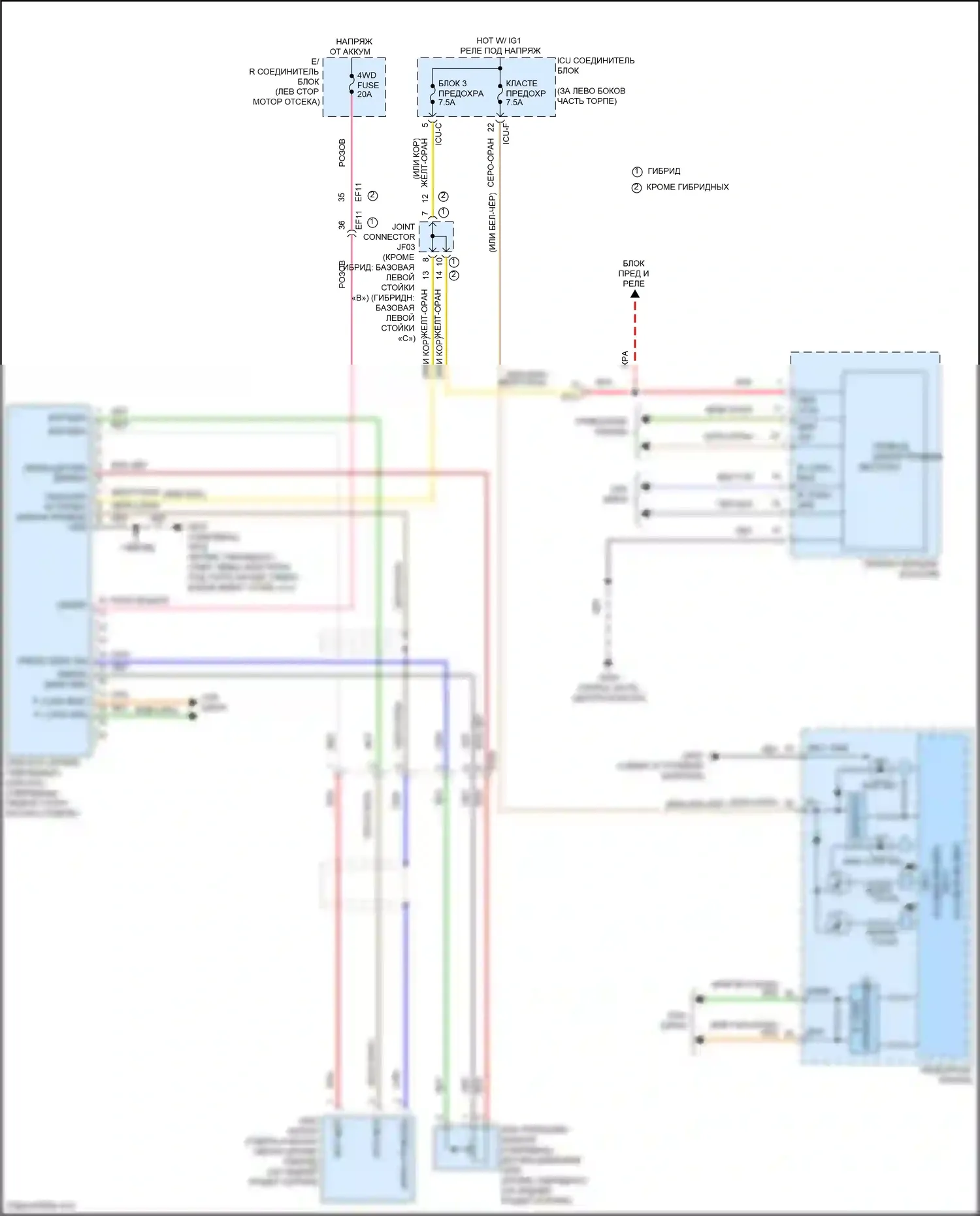 Sorento Kia IV (2020-2024): 2.5l, 4wd электросхема 