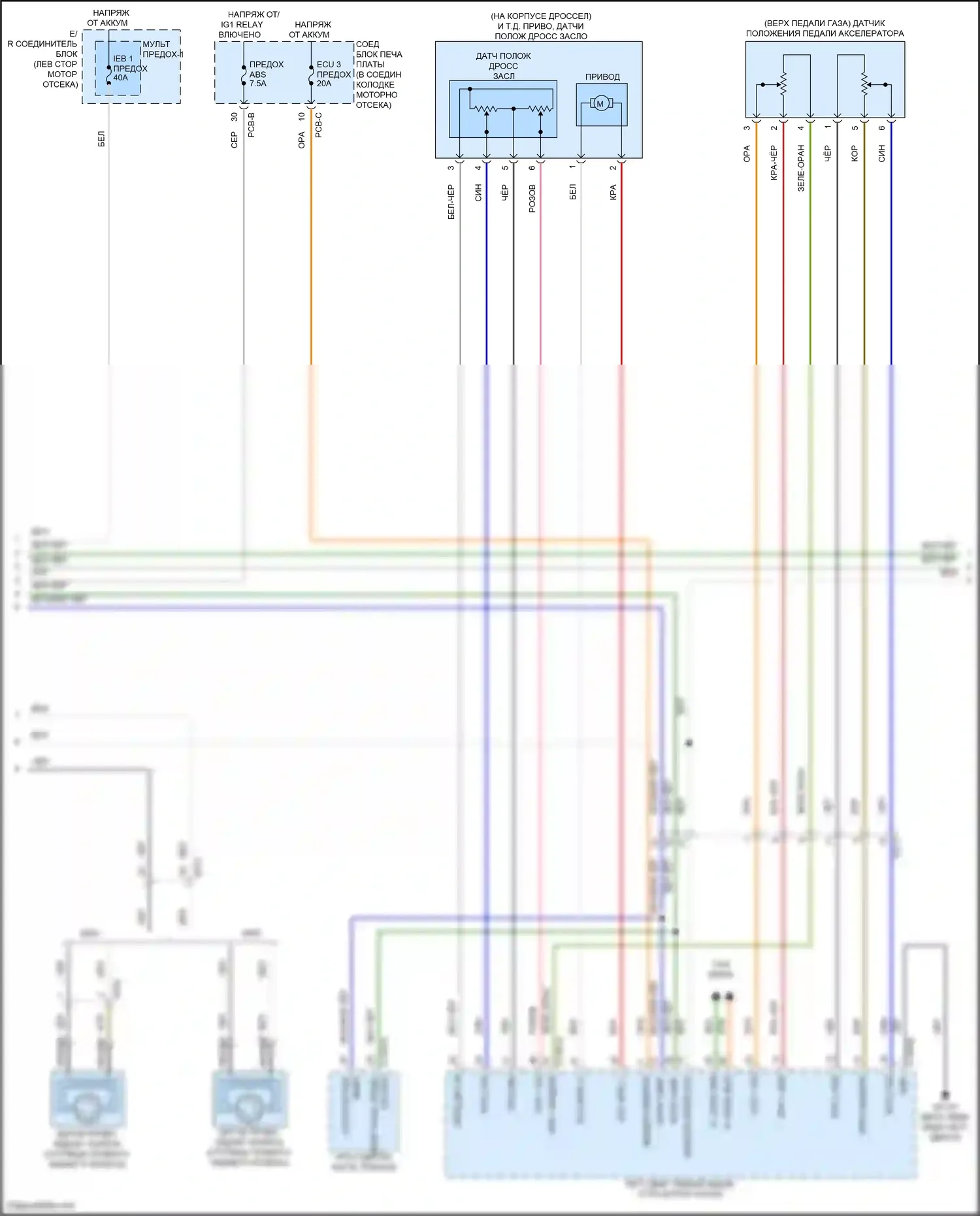 Sorento Kia IV (2020-2024): Электросхема круиз-контроля, гибридная (2 из 3) 