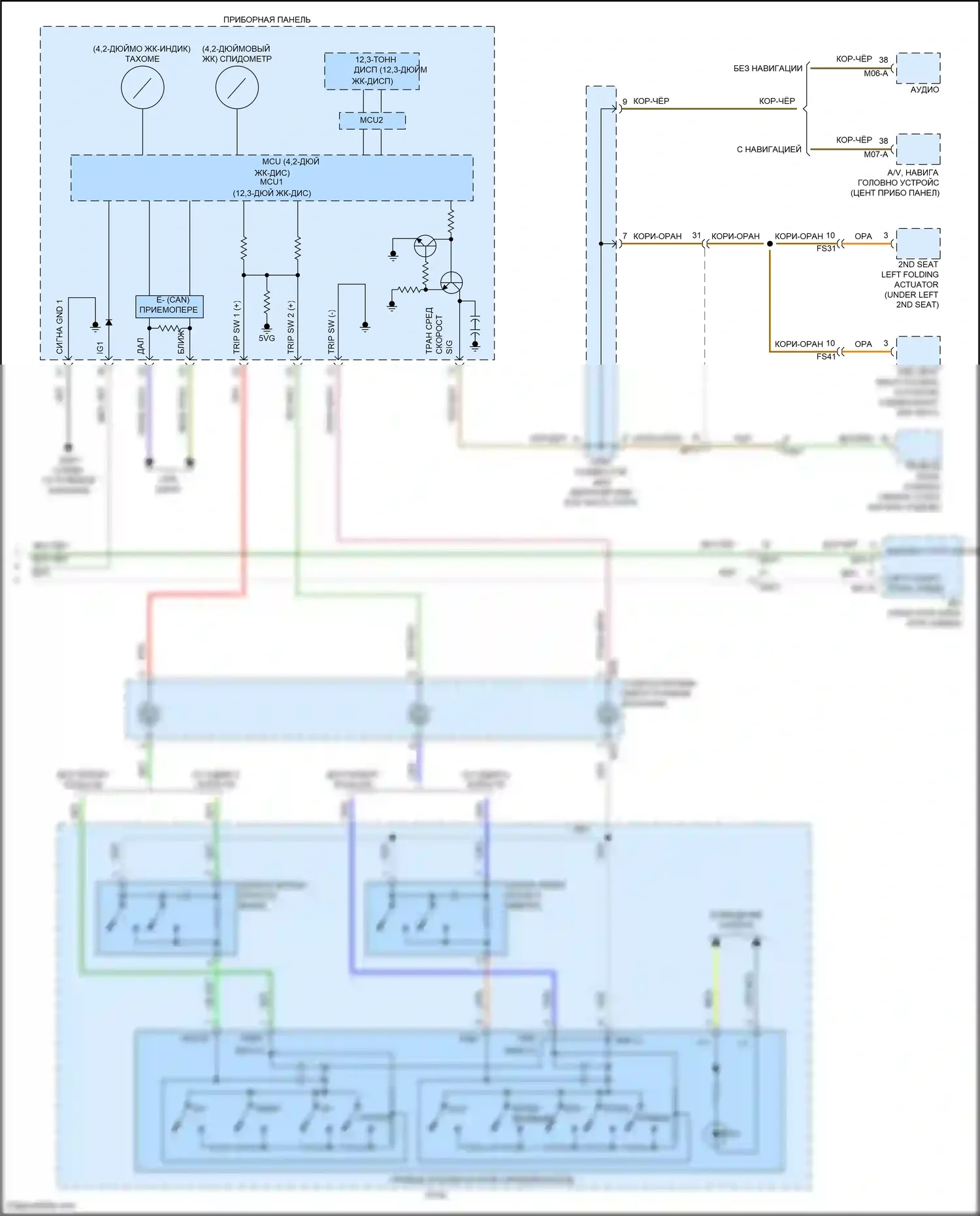 Sorento Kia IV (2020-2024): Электросхема круиз-контроля, гибридная (3 из 3) 