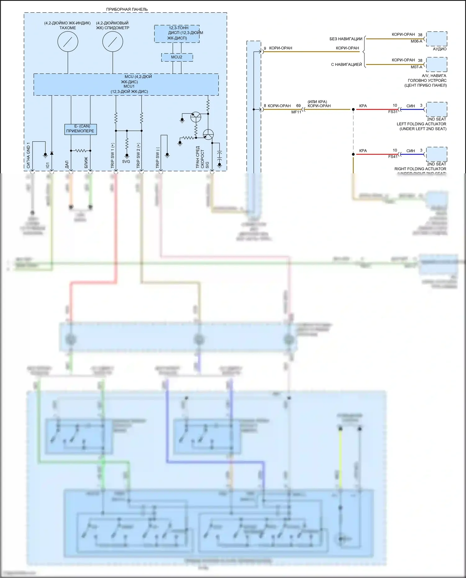 Sorento Kia IV (2020-2024): Электросхема круиз-контроля, кроме гибридного (3 из 3) 