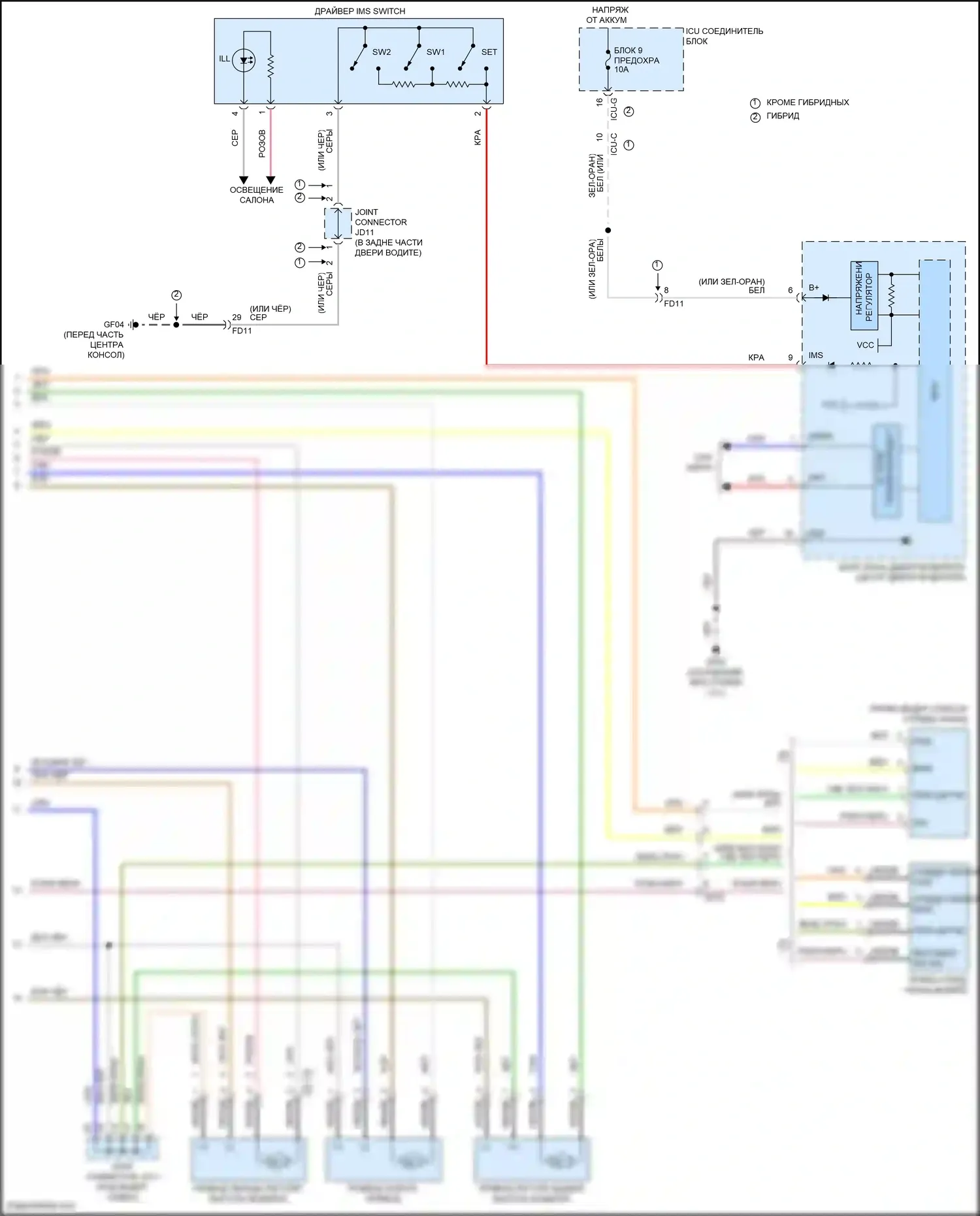 Sorento Kia IV (2020-2024): Электросхема сиденья памяти, 14-сторонняя (3 из 3) 