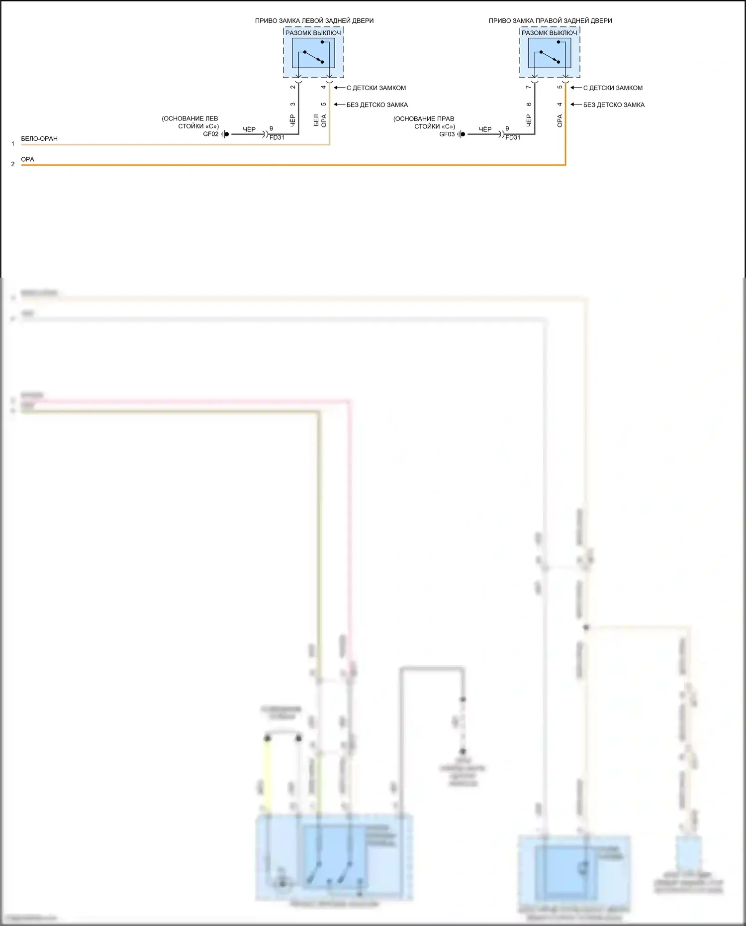 Sorento Kia IV (2020-2024): Электросхема приборной панели, гибрид с 12,3-дюймовым жк-экраном (3 из 3) 