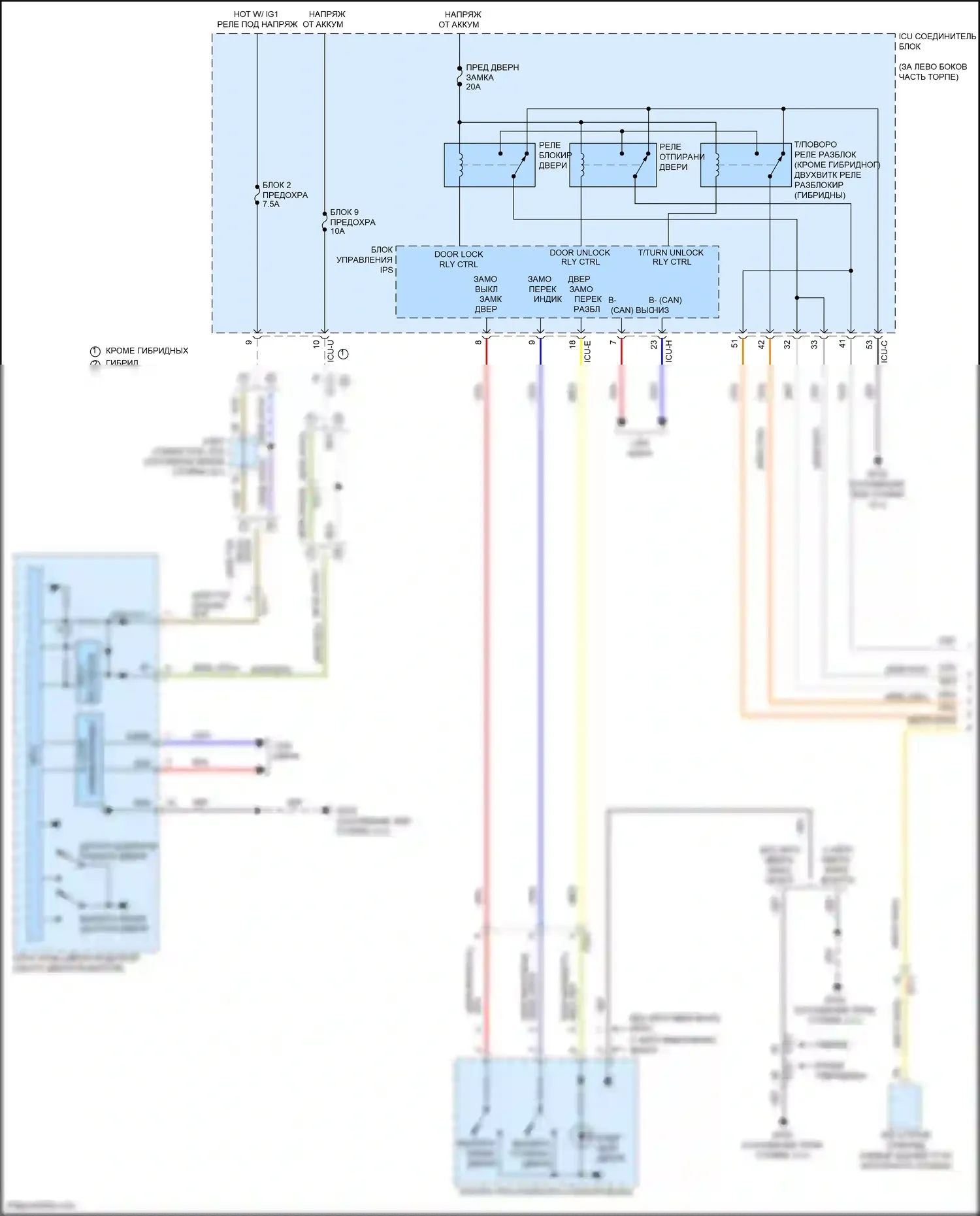 Sorento Kia IV (2020-2024): Электросхема защиты от взлома (1 из 3) 
