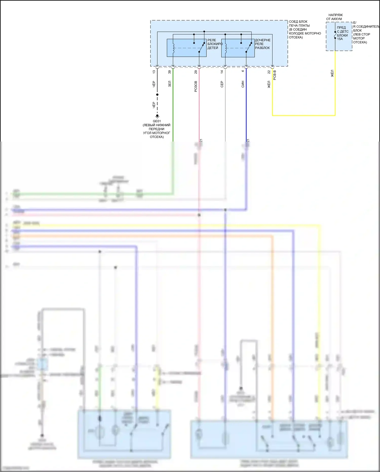 Sorento Kia IV (2020-2024): Электросхема защиты от взлома (3 из 3) 