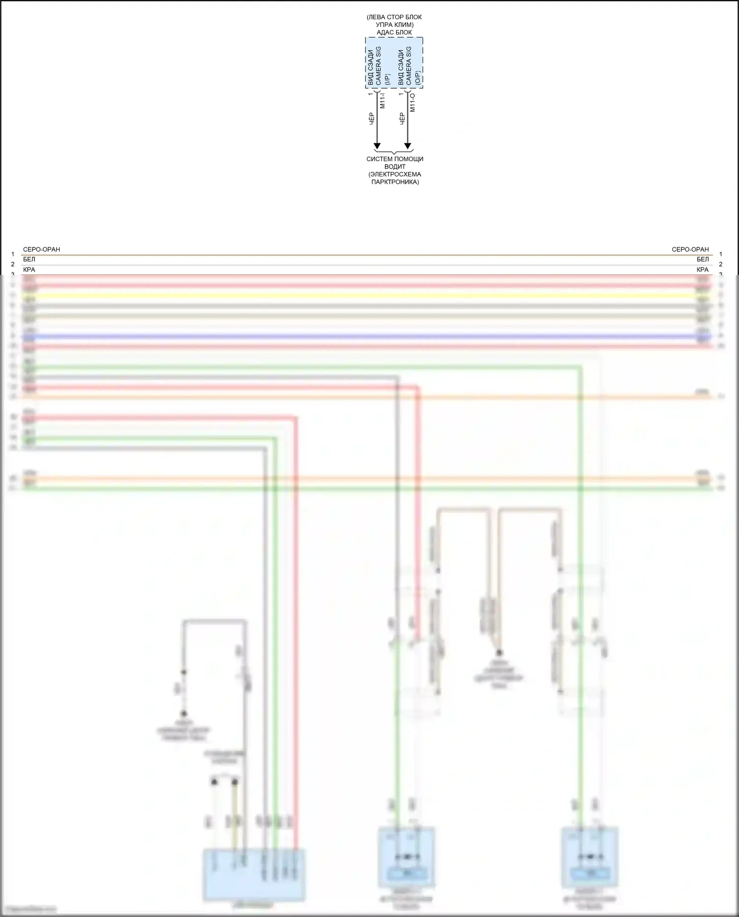 Sorento Kia IV (2020-2024): Электросхема навигации, кроме гибридной без усилителя (3 из 4) 