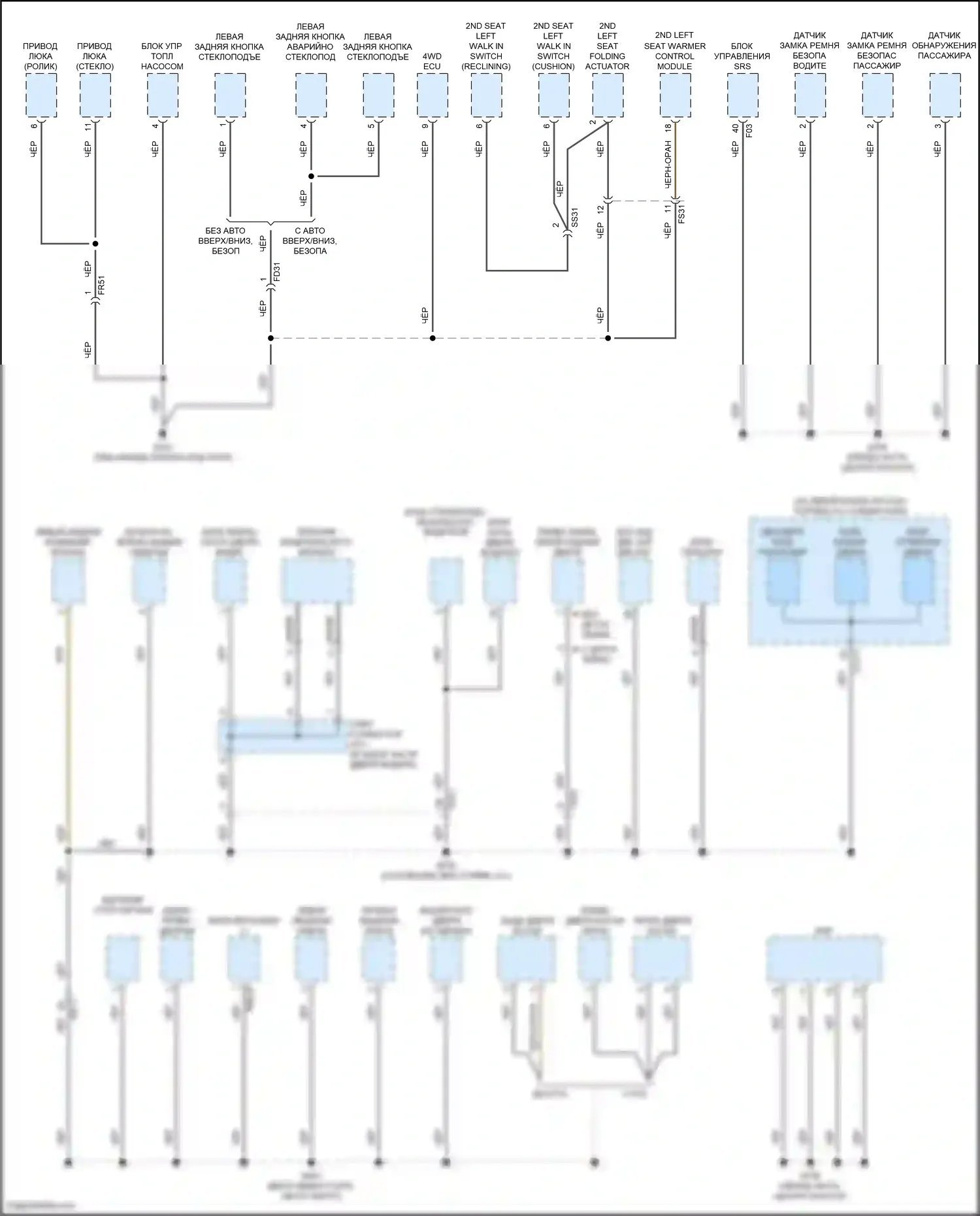 Sorento Kia IV (2020-2024): Электросхема разводки массы, гибридная (5 из 7) 