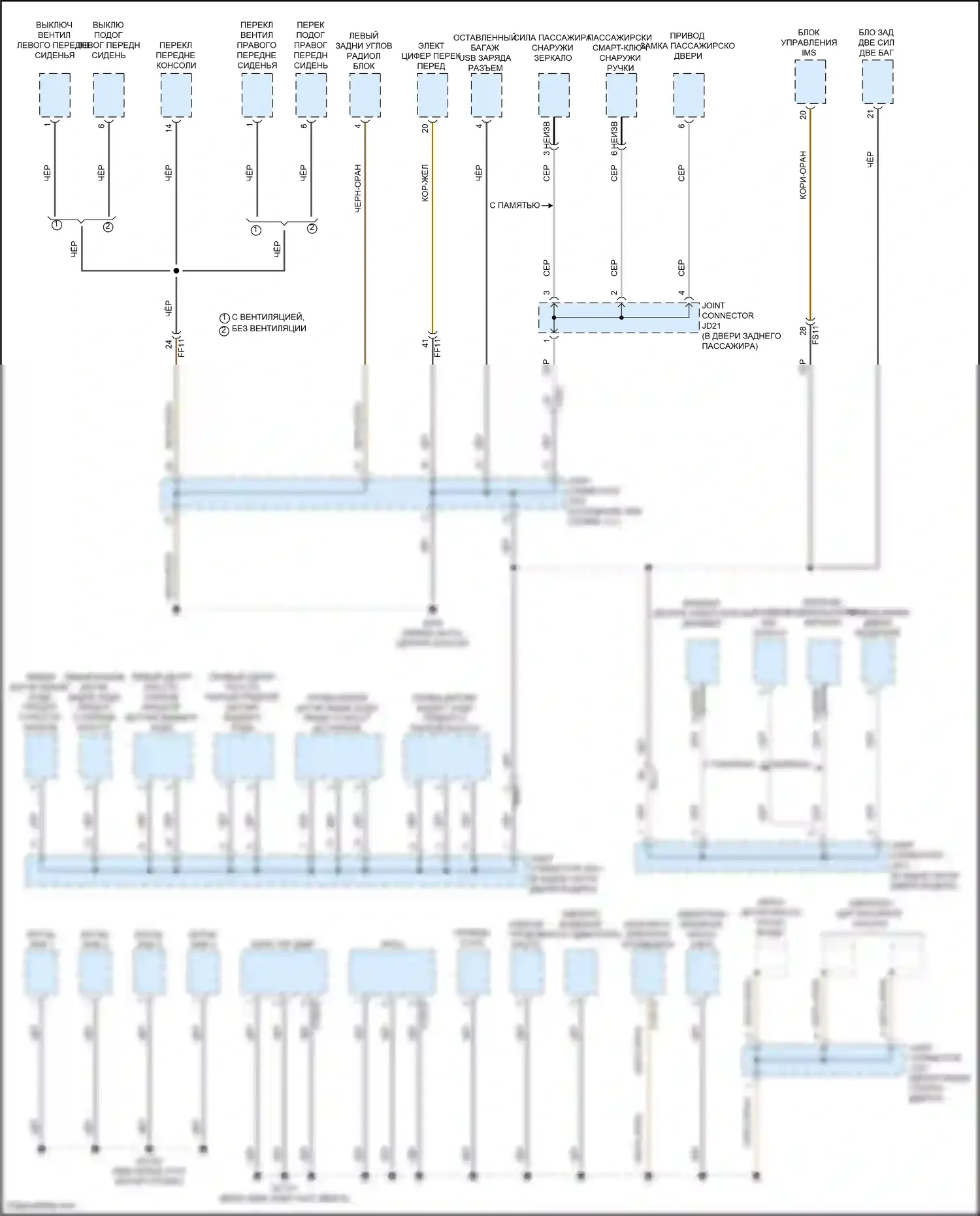 Sorento Kia IV (2020-2024): Электросхема разводки массы, гибридная (6 из 7) 