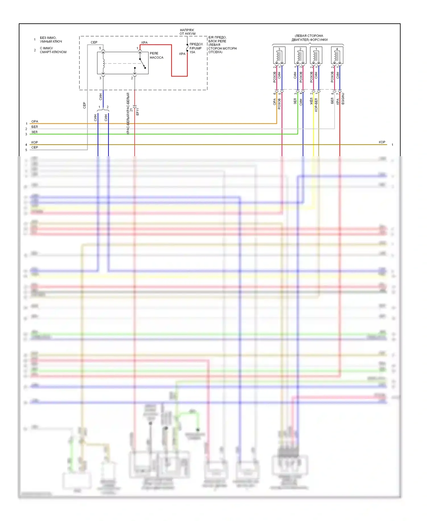 Soul Kia I рестайлинг (2011-2014): Электросхема двигателя 1.6l, электросхема управления mfi, ручной коробки передач (2 из 5) 