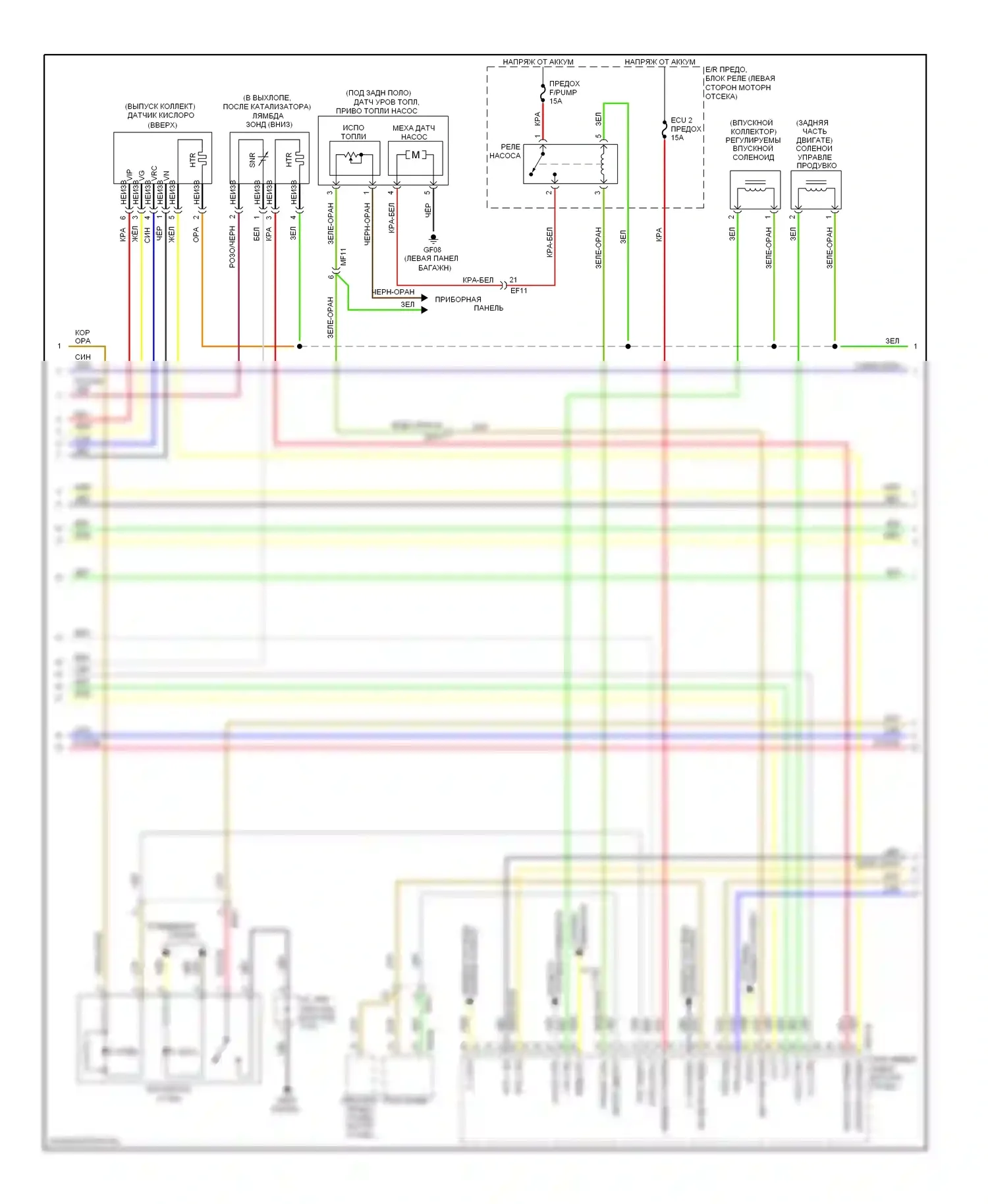 Soul Kia I рестайлинг (2011-2014): Электросхема двигателя 2.0l, электросхема управления mfi, автоматическая коробка передач (4 из 5) 