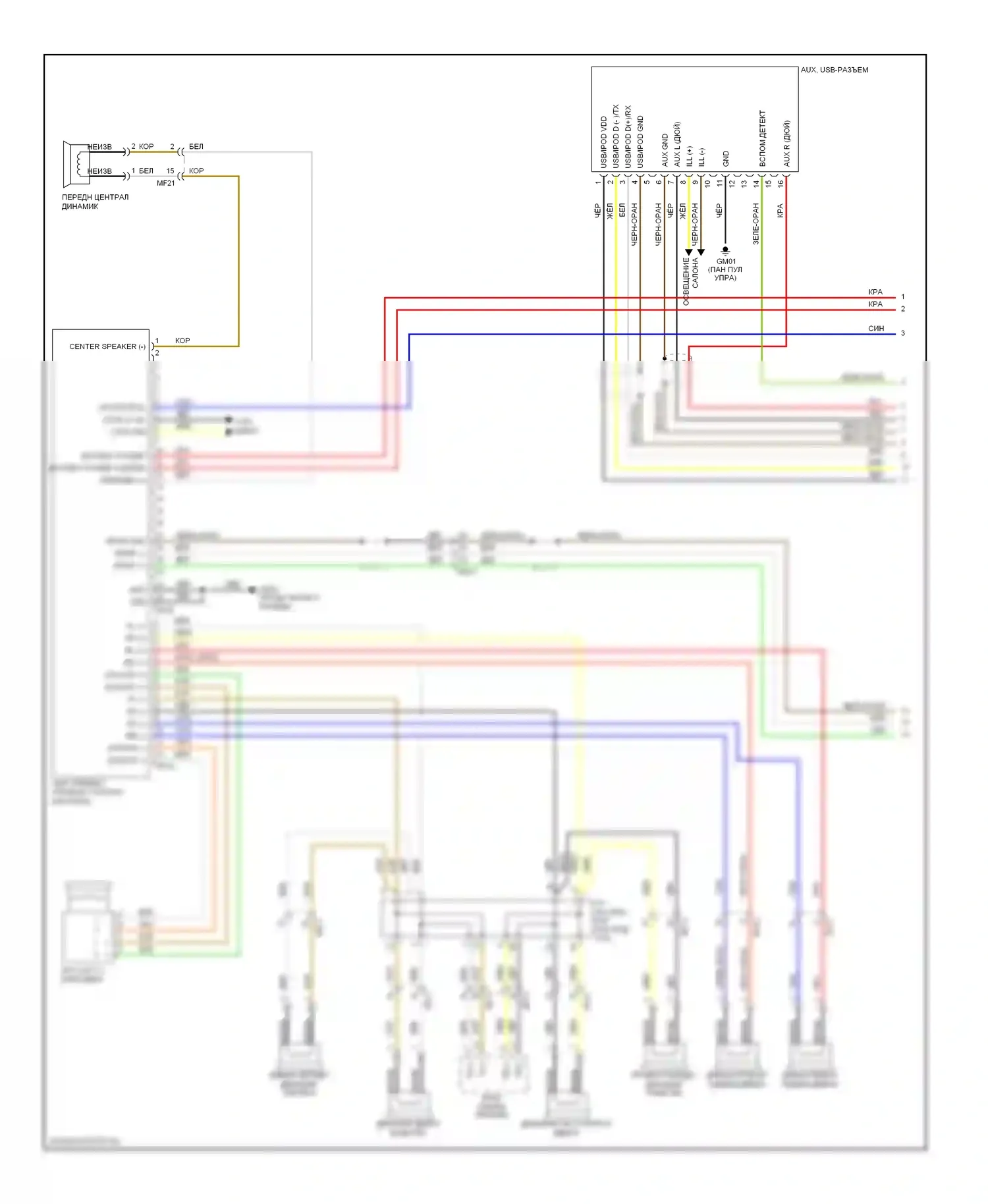 Soul Kia I рестайлинг (2011-2014): Стандартная аудиосхема, без навигации, с усилителем премиум-класса, с isg (1 из 2) 