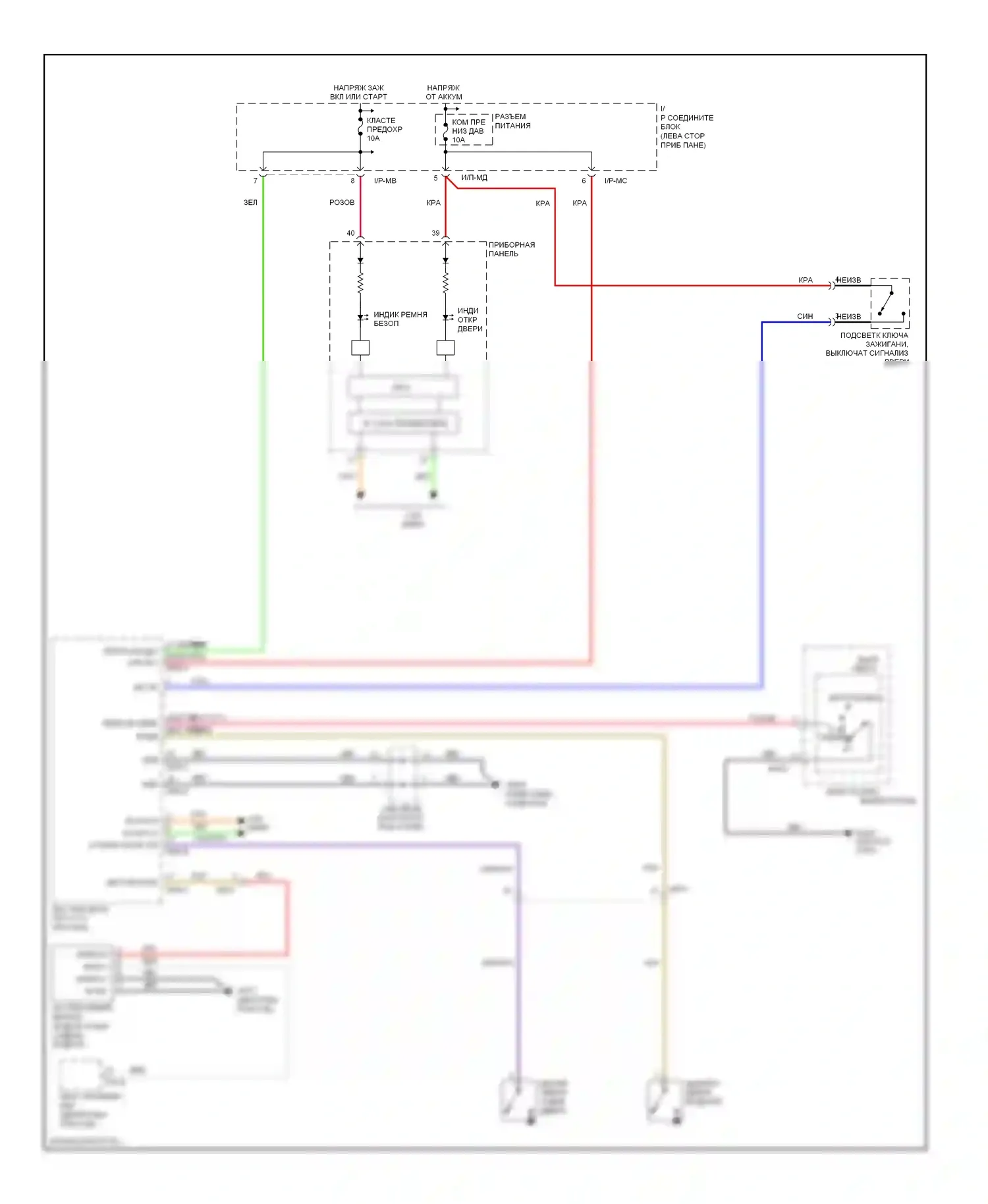 Soul Kia I рестайлинг (2011-2014): Электросхема утора 