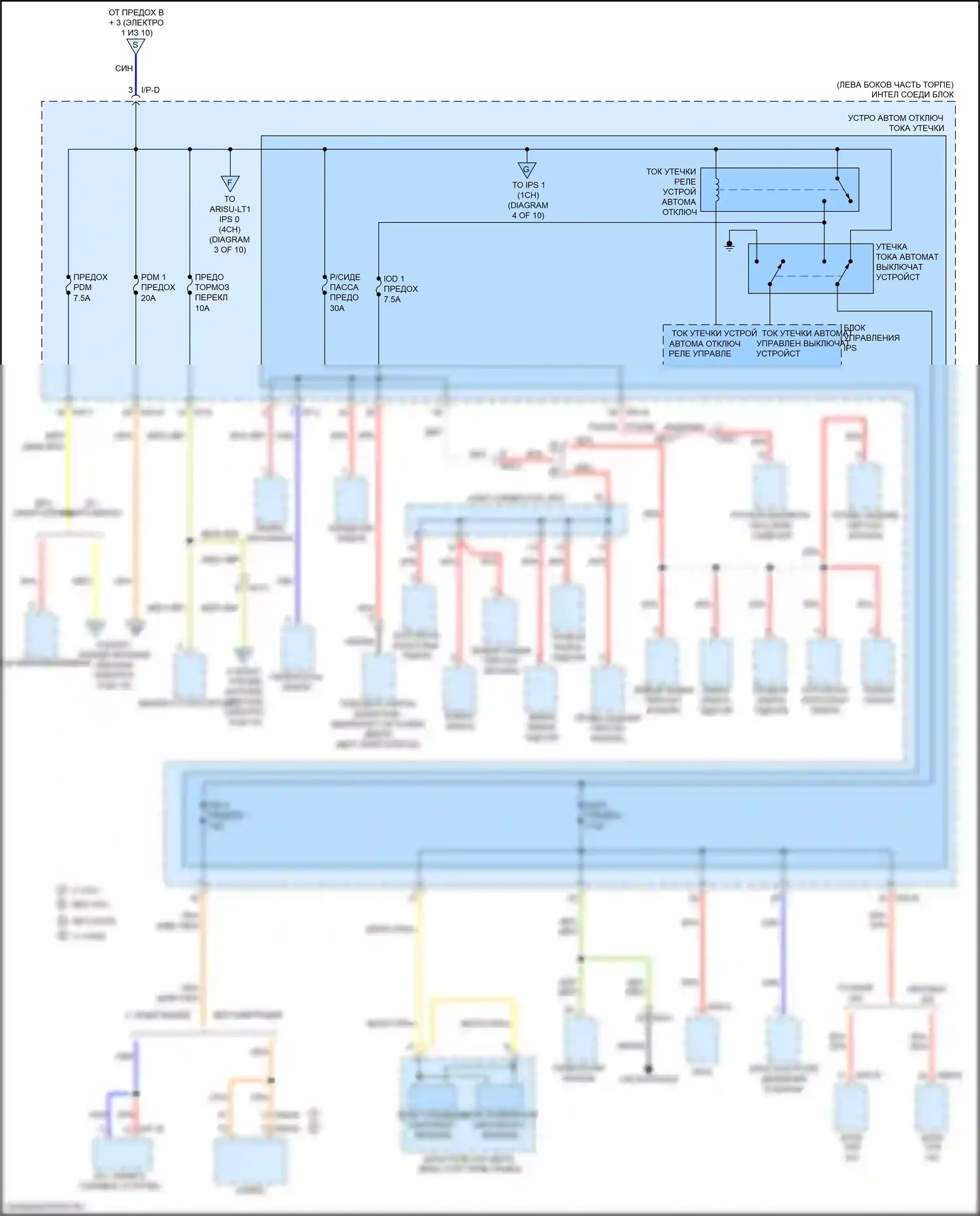Soul Kia II рестайлинг (2016-2019): Электросхема блока предохранителей реле (8 из 10) 