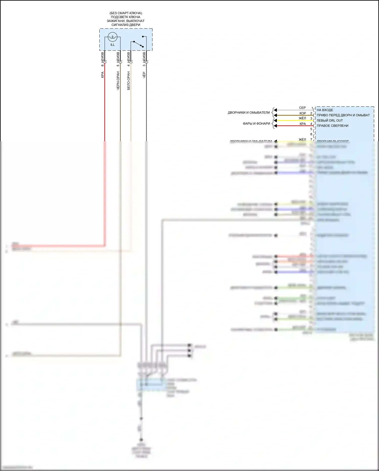 Soul Kia II рестайлинг (2016-2019): Электросхема управления кузовом (2 из 2) 
