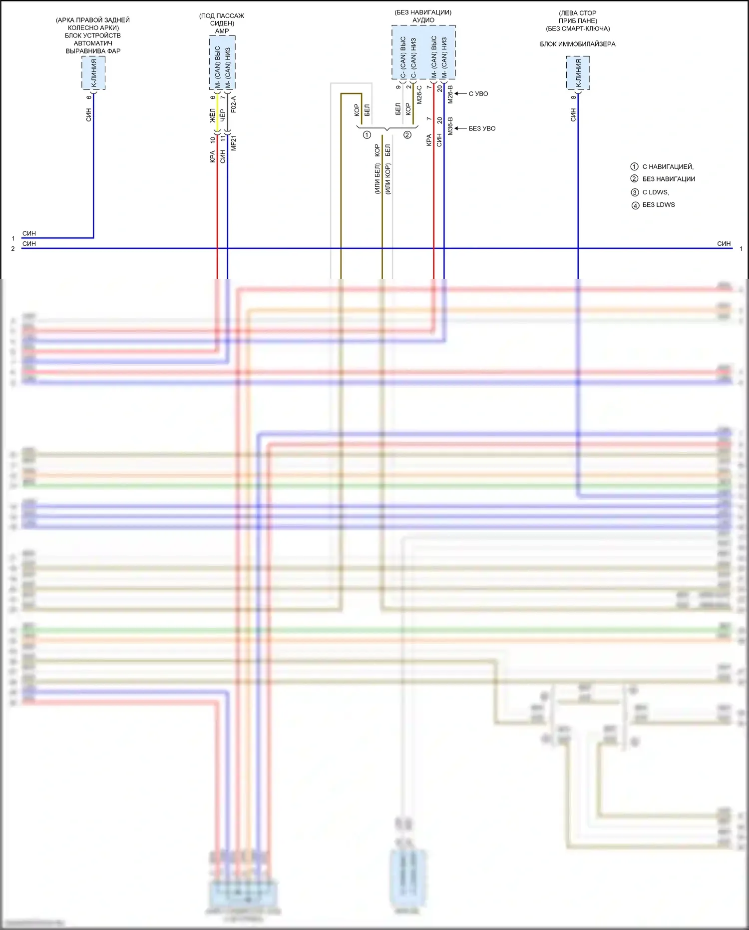Soul Kia II рестайлинг (2016-2019): Can шина электросхема (3 из 4) 