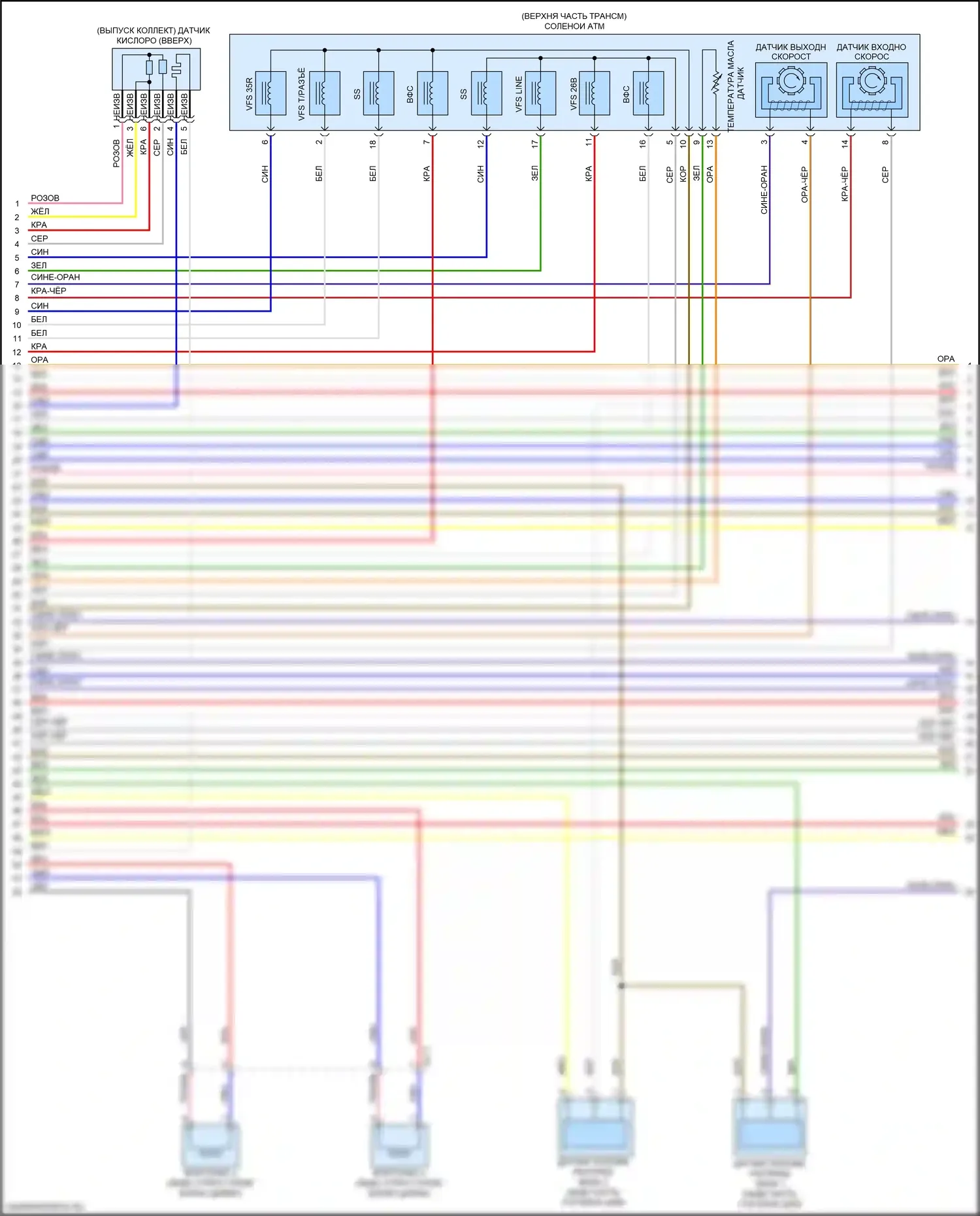 Soul Kia II рестайлинг (2016-2019): Электросхема двигателя 1.6л, автомат коробки передач (5 из 7) 
