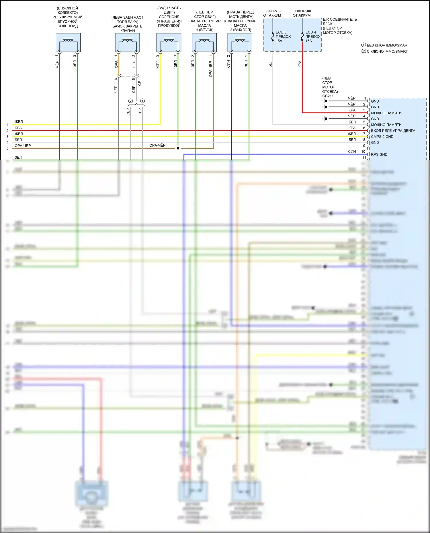 Soul Kia II рестайлинг (2016-2019): Электросхема двигателя 2.0l (6 из 6) 