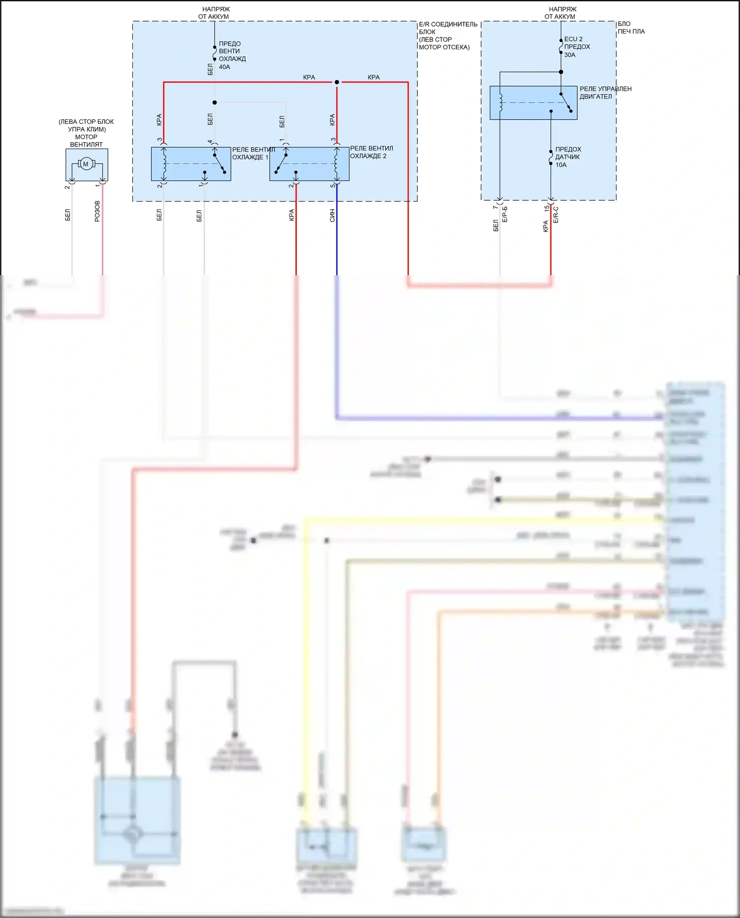 Soul Kia II рестайлинг (2016-2019): 1.6л, электросхема ручного кондиционера (3 из 3) 